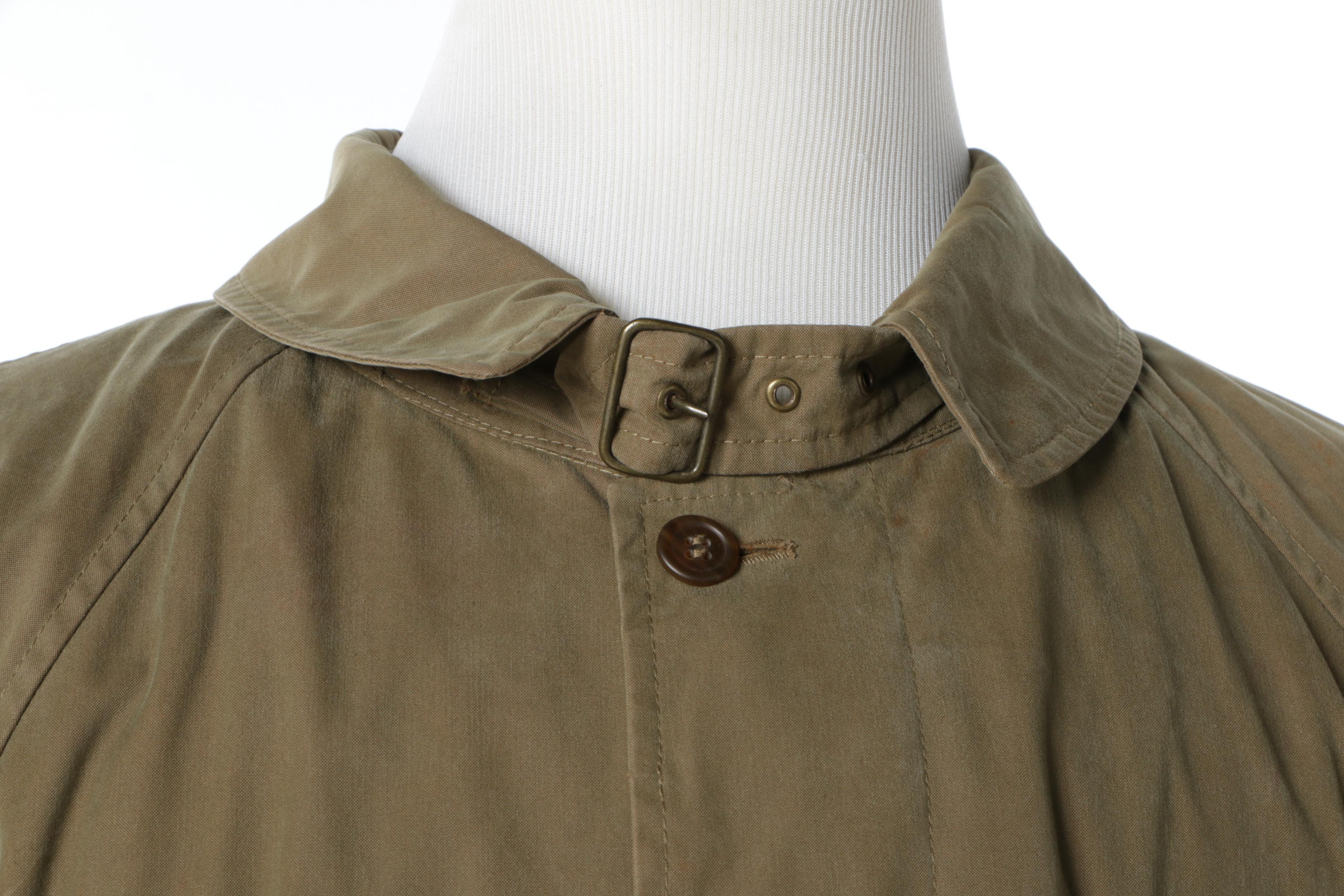 Men's Vintage Trench Coats Including Paul Stuart and Andrea Silardi