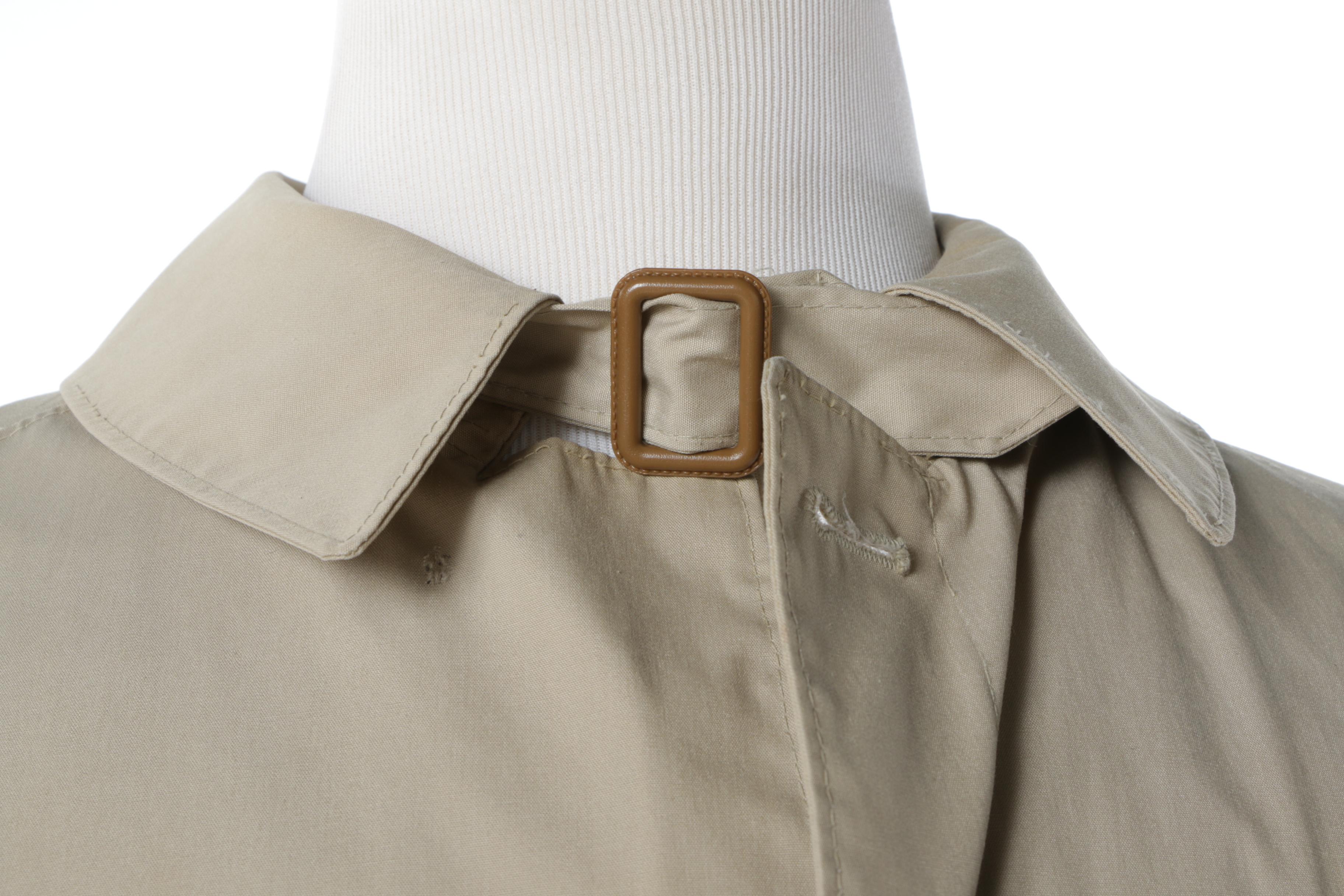 Men's Vintage Trench Coats Including Paul Stuart and Andrea Silardi