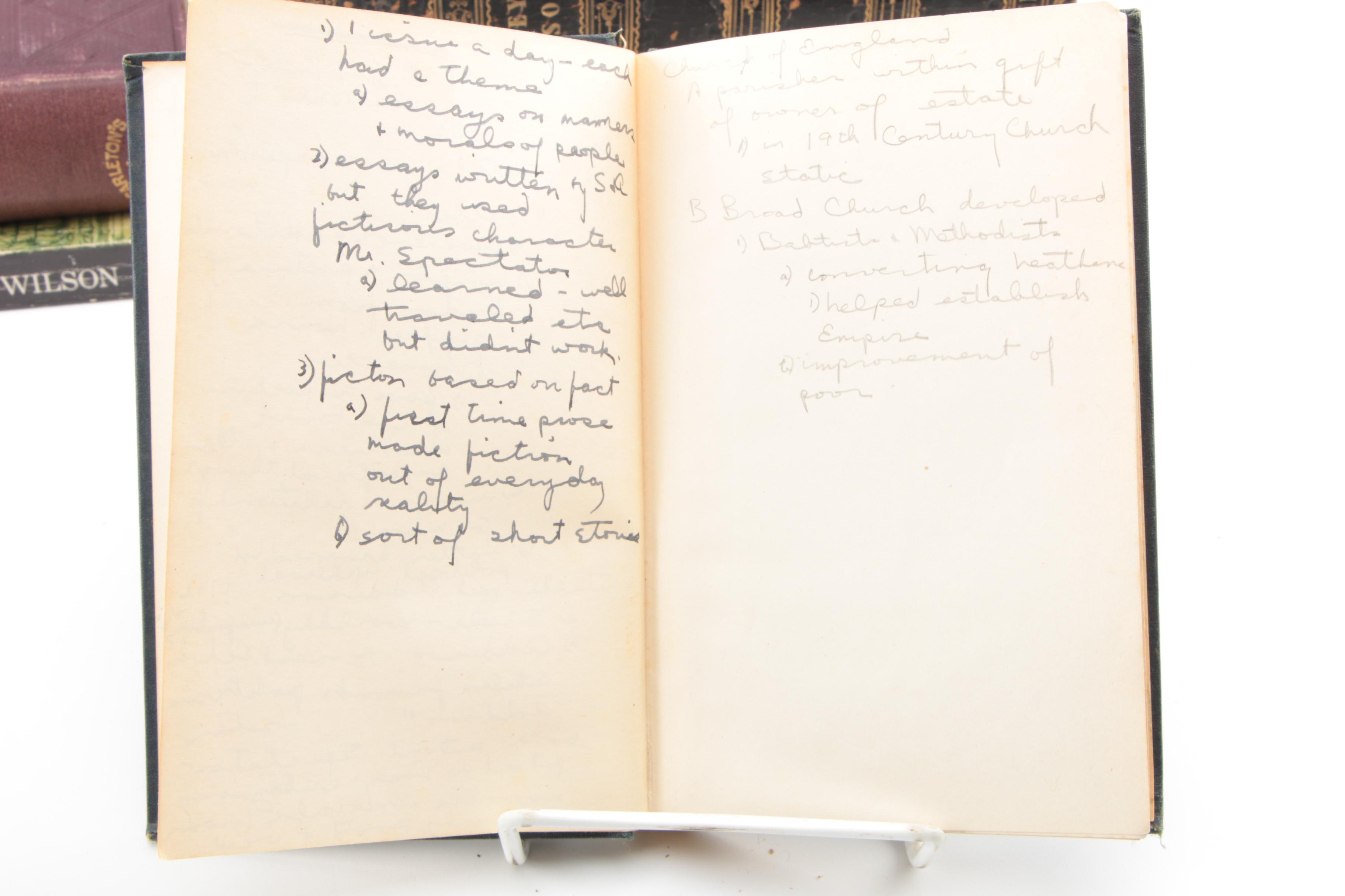 Antique Fiction and Non-Fiction Books Including "Pickwick Papers"