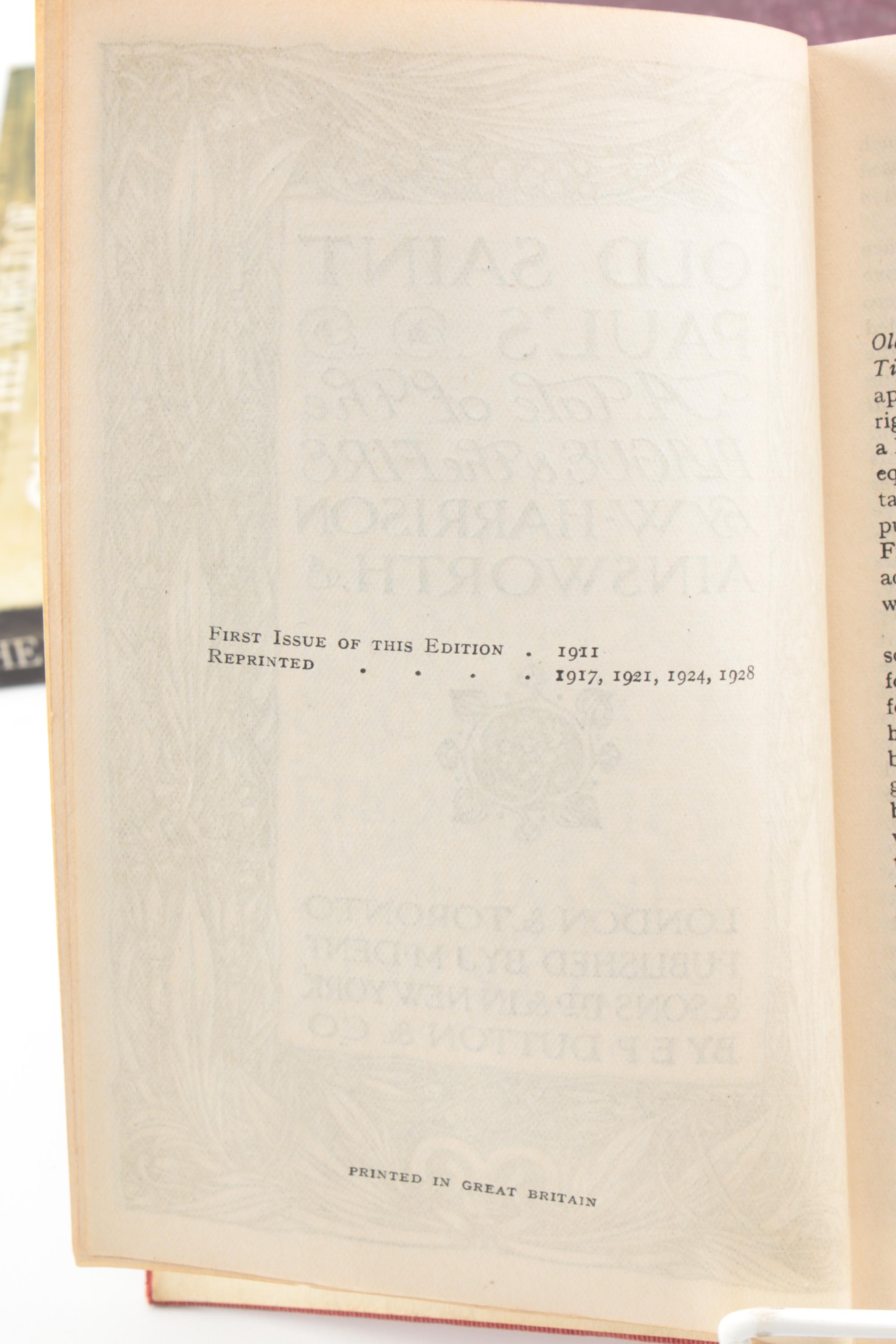 Antique Fiction and Non-Fiction Books Including "Pickwick Papers"