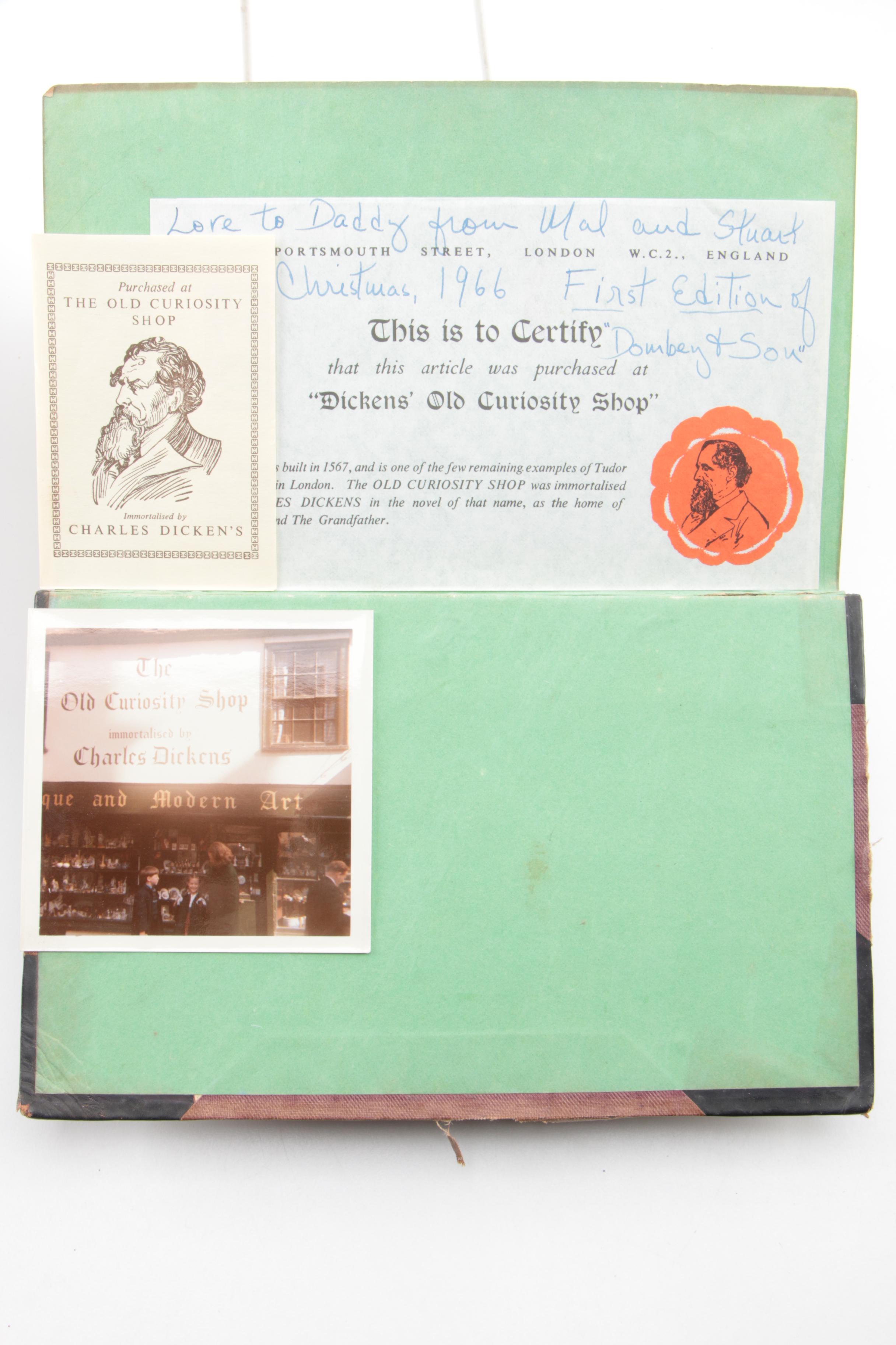 Antique Fiction and Non-Fiction Books Including "Pickwick Papers"
