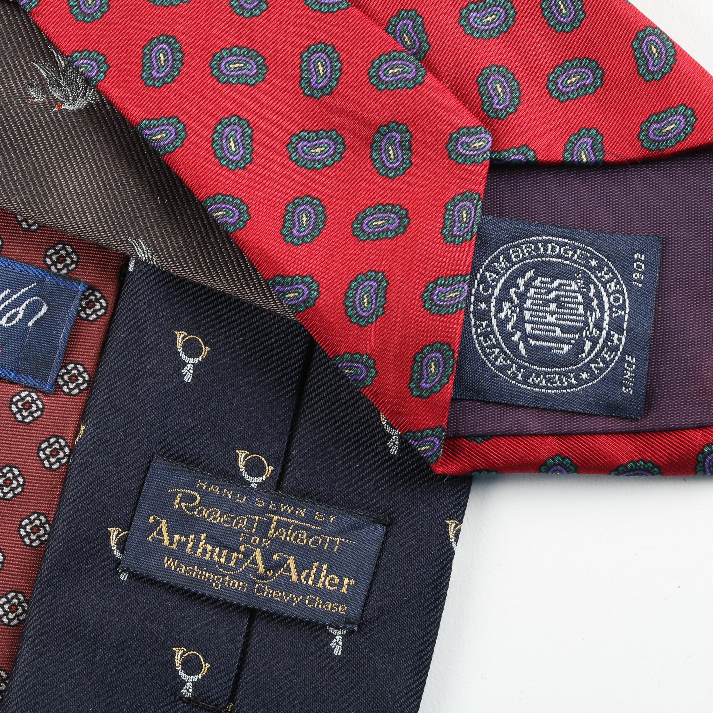 Vintage and Contemporary Neckties Including Brooks Brothers and Arthur A. Adler