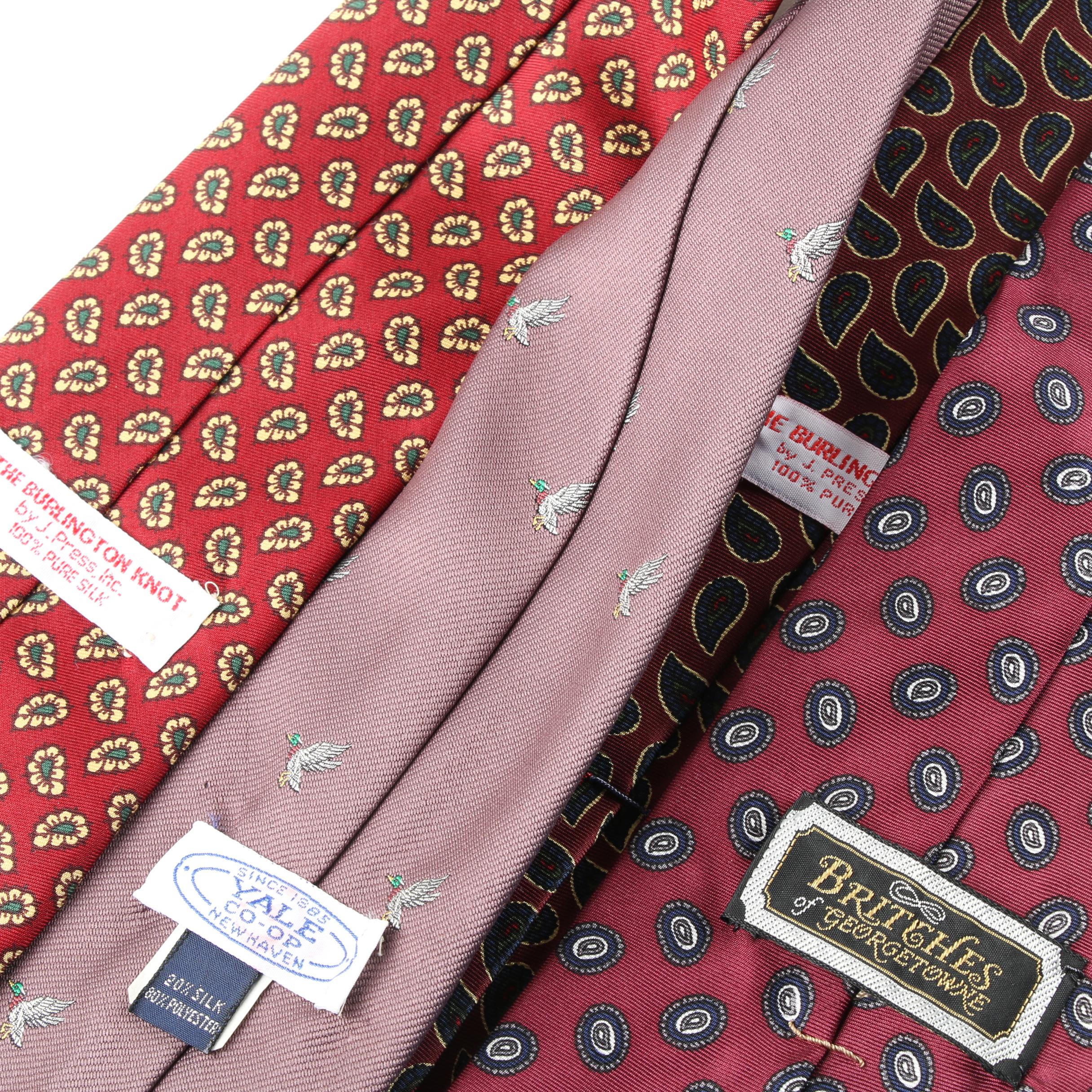 Vintage and Contemporary Neckties Including Brooks Brothers and Arthur A. Adler
