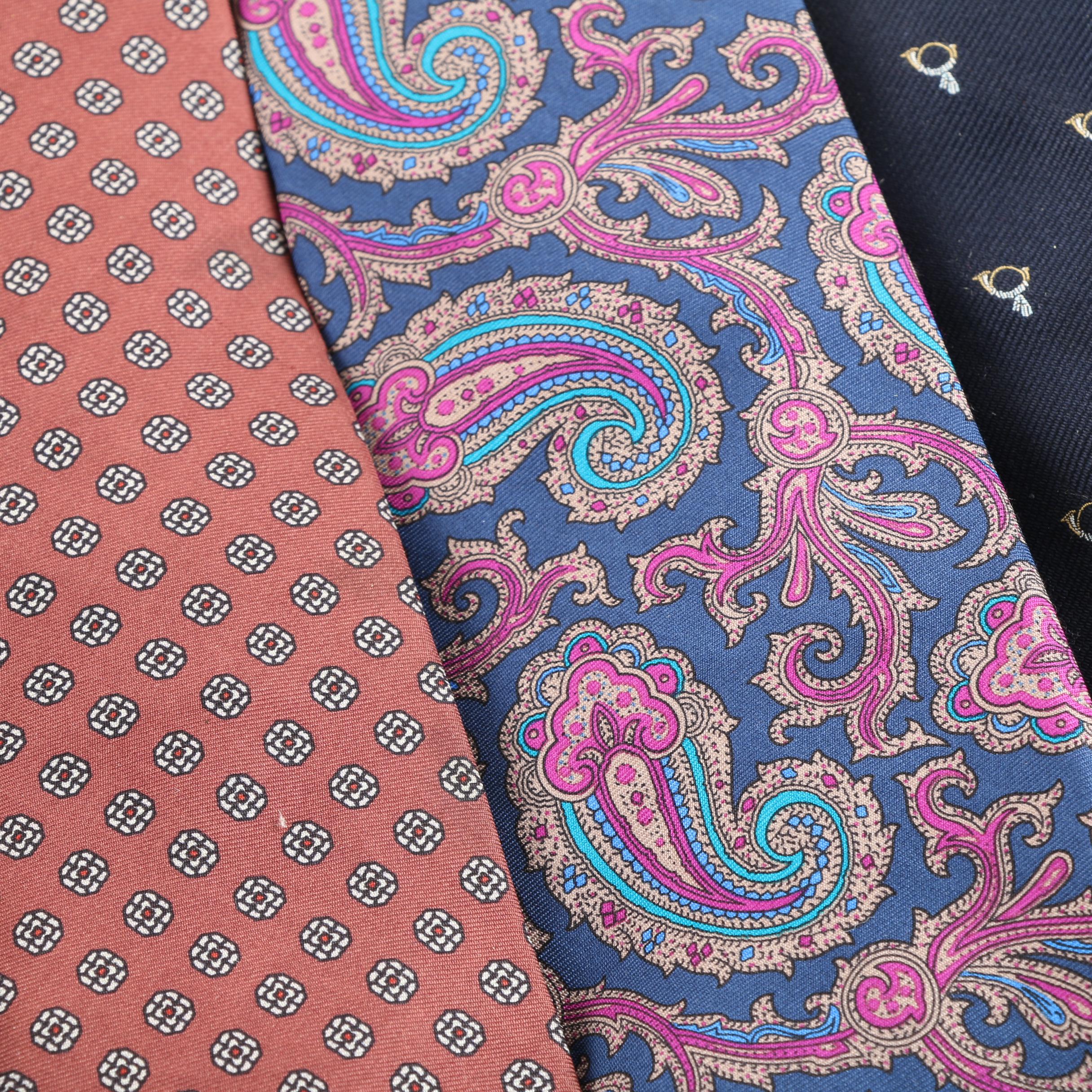 Vintage and Contemporary Neckties Including Brooks Brothers and Arthur A. Adler