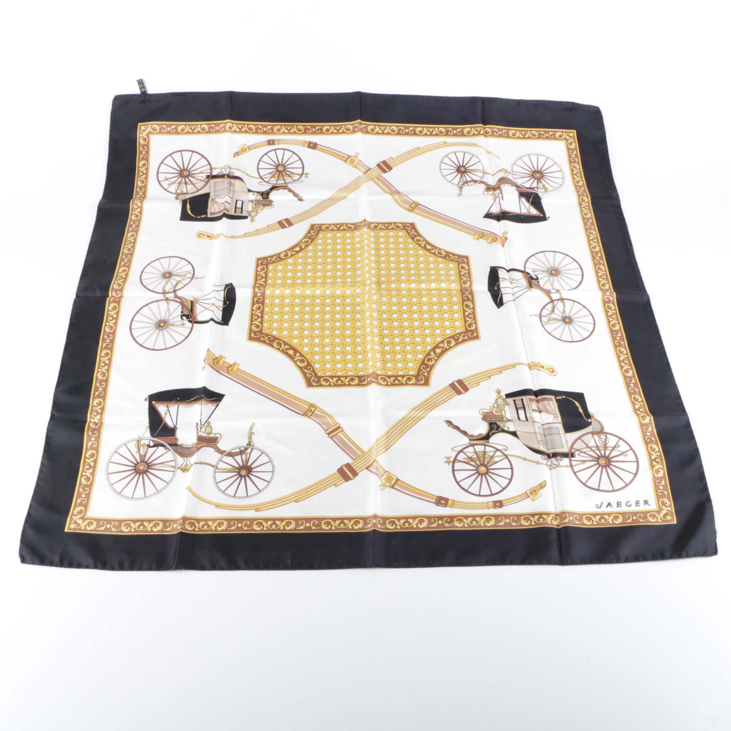 Thirteen Scarves Including Silk Styles by Jaeger and Liberty of London