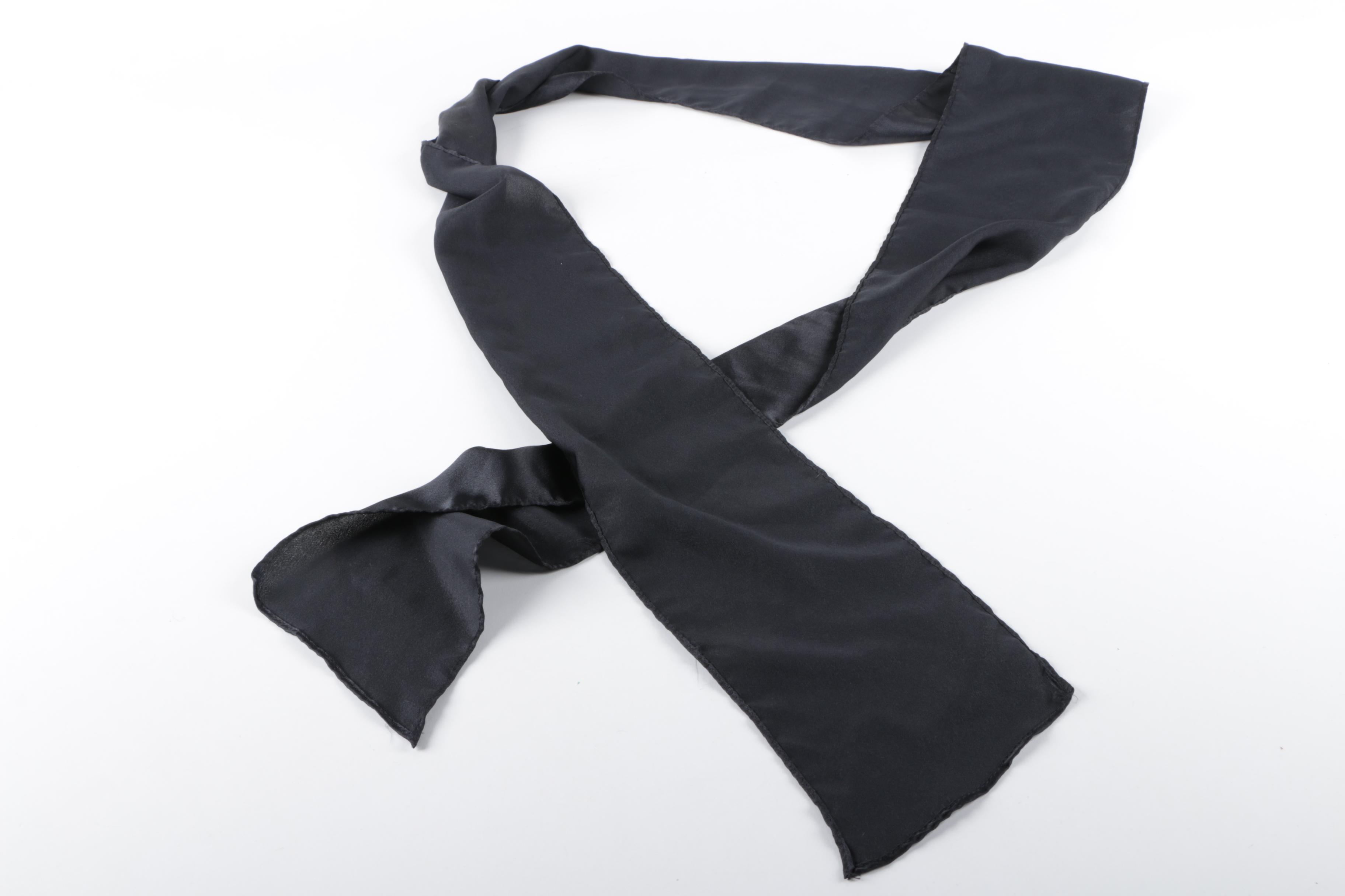 Thirteen Scarves Including Silk Styles by Jaeger and Liberty of London