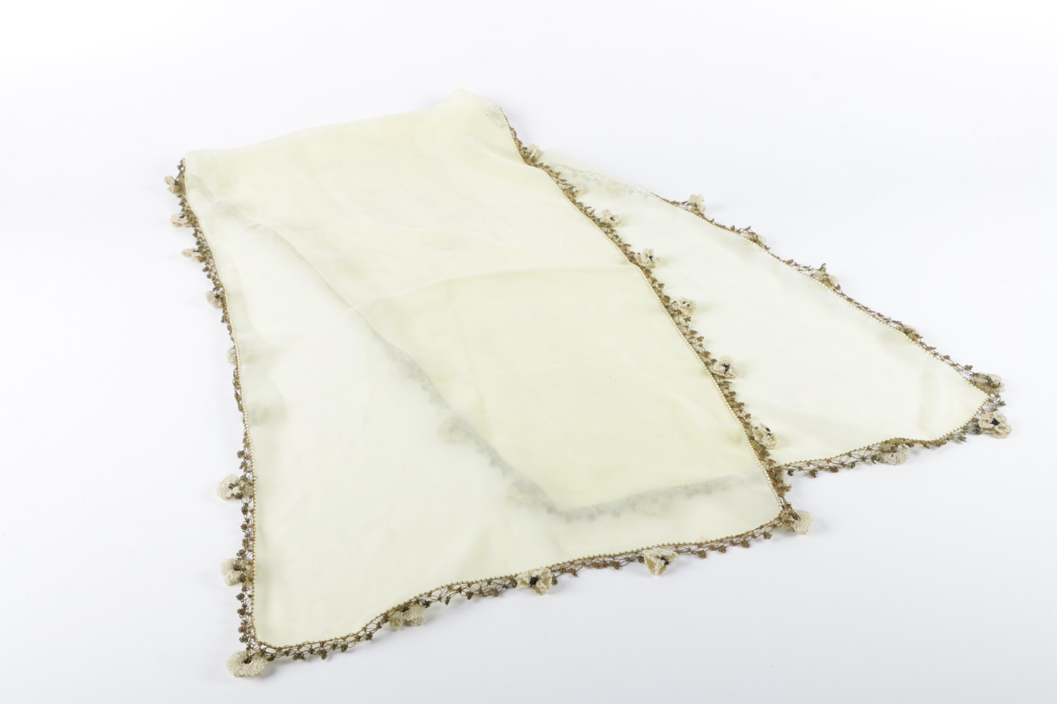 Thirteen Scarves Including Silk Styles by Jaeger and Liberty of London