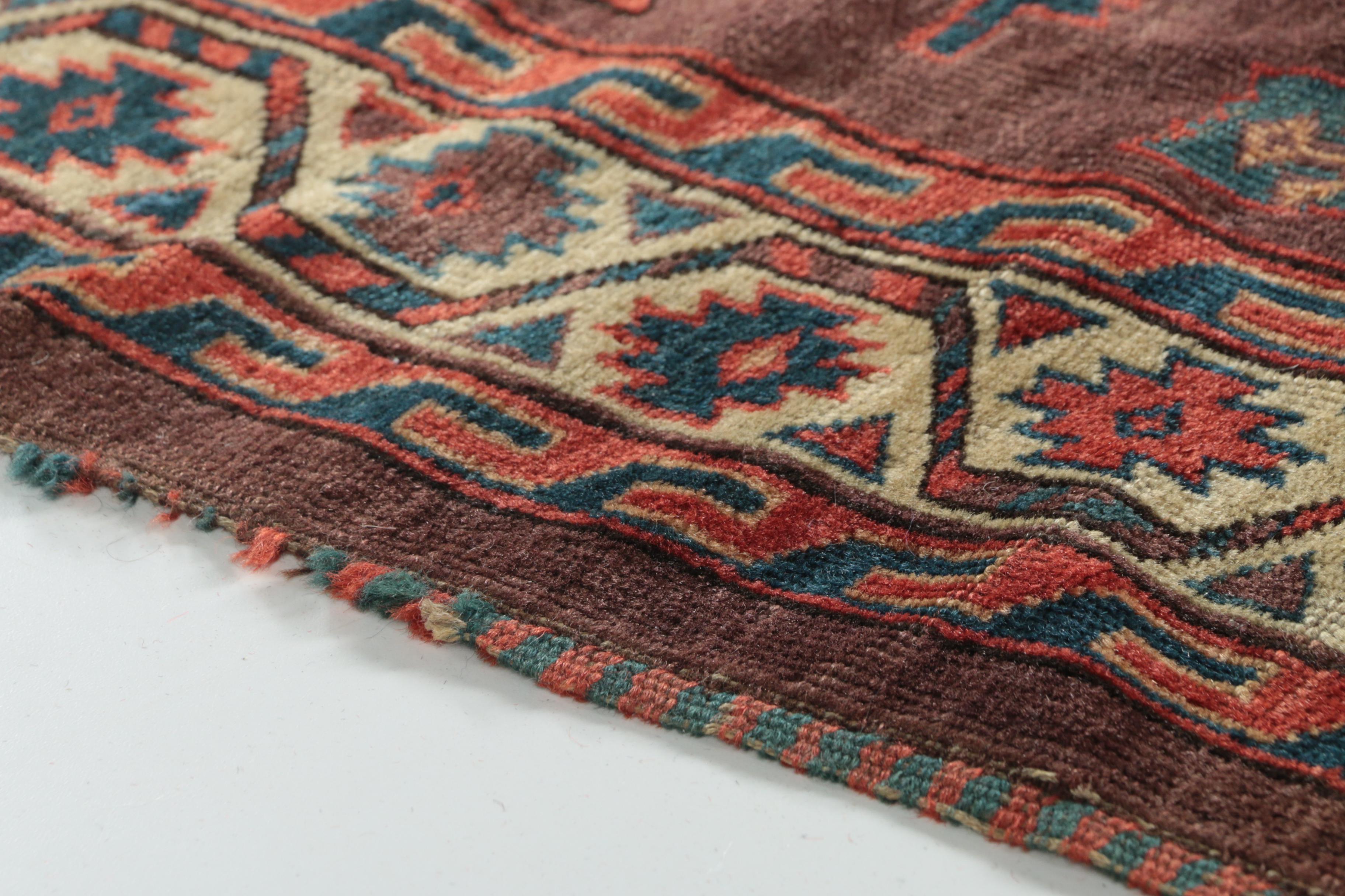 Hand-Knotted Turkmen Yomut Area Rug