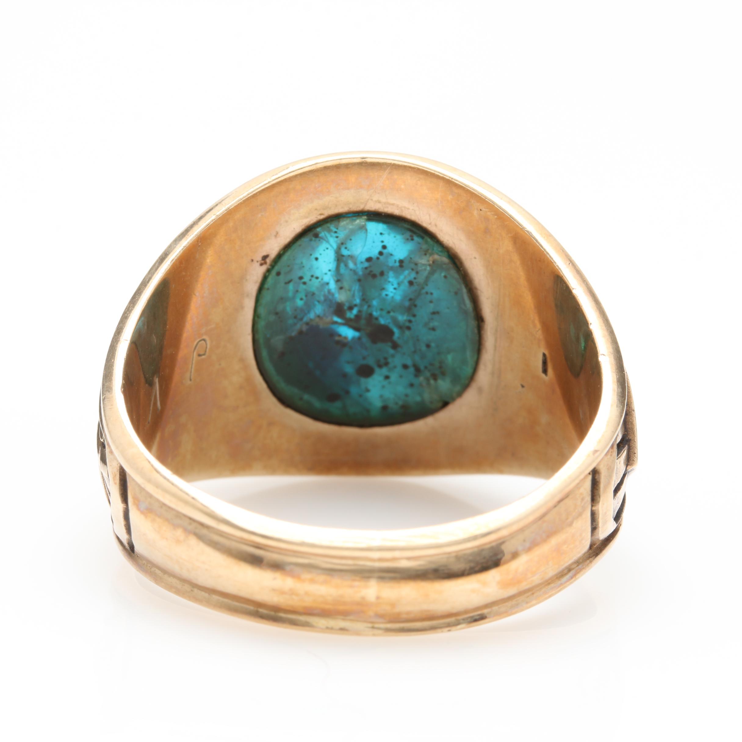 Balfour 10K Yellow Gold Synthetic Spinel Class Ring