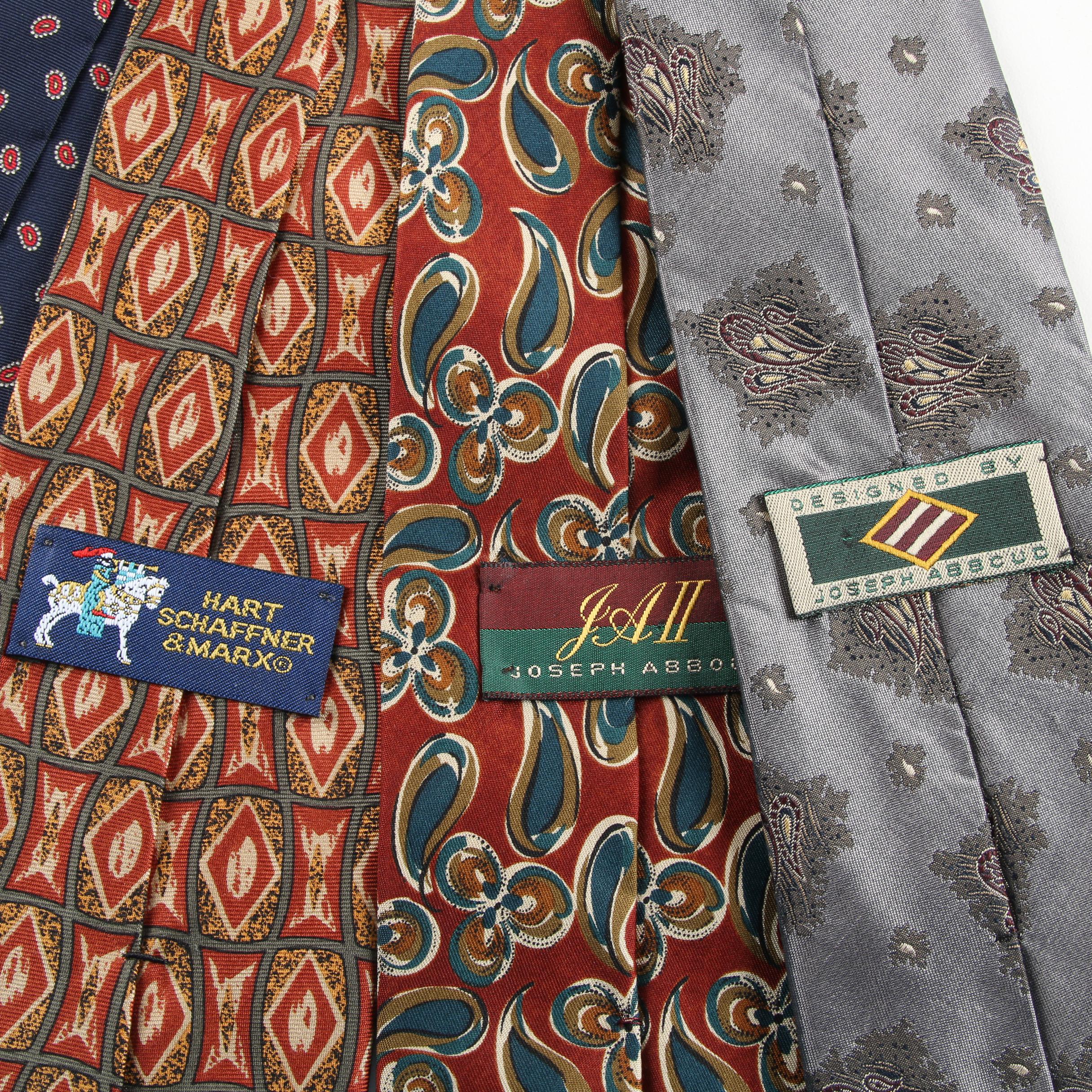 Men's Silk Neckties Including Lord & Taylor and The Burlington Knot