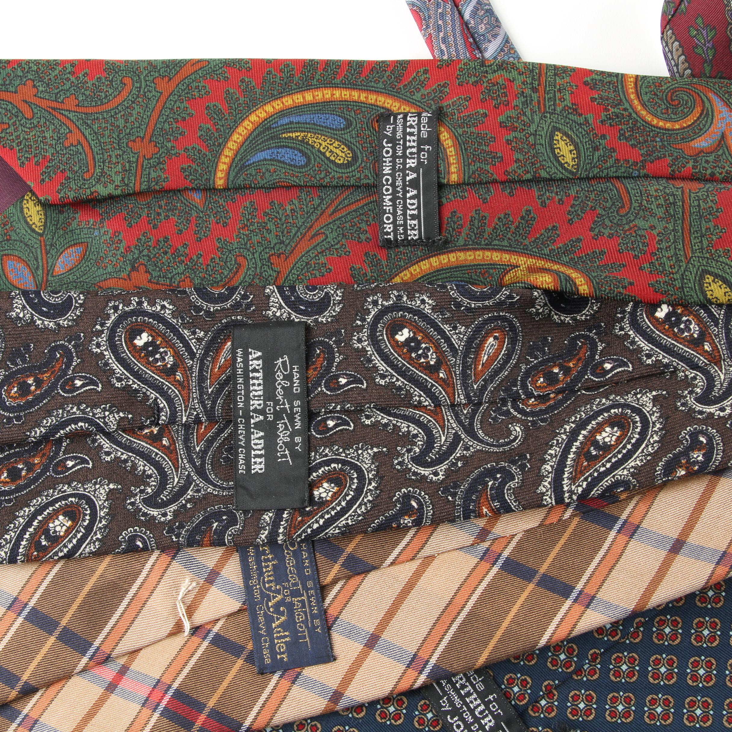 Men's Silk Neckties Including Lord & Taylor and The Burlington Knot