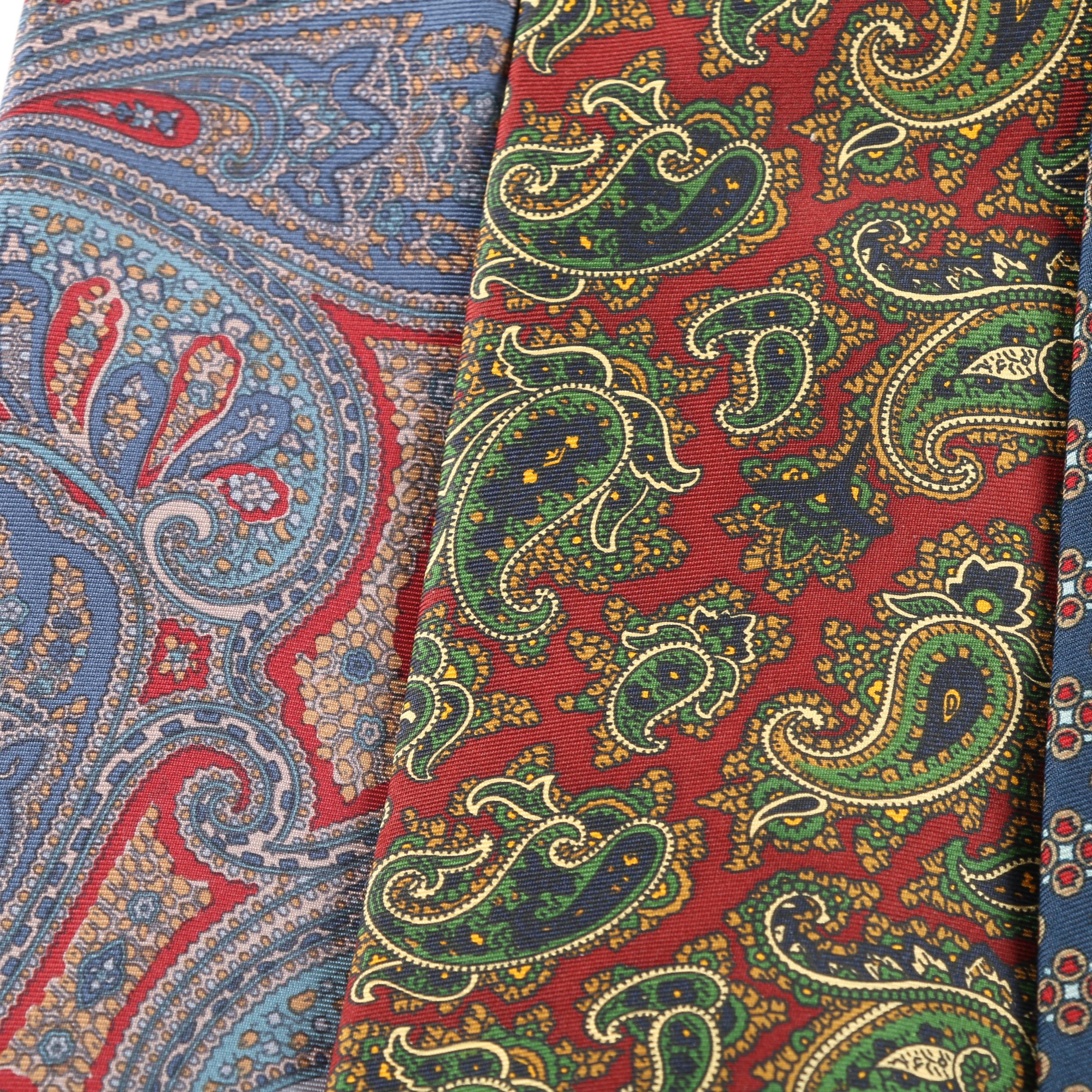Men's Silk Neckties Including Lord & Taylor and The Burlington Knot