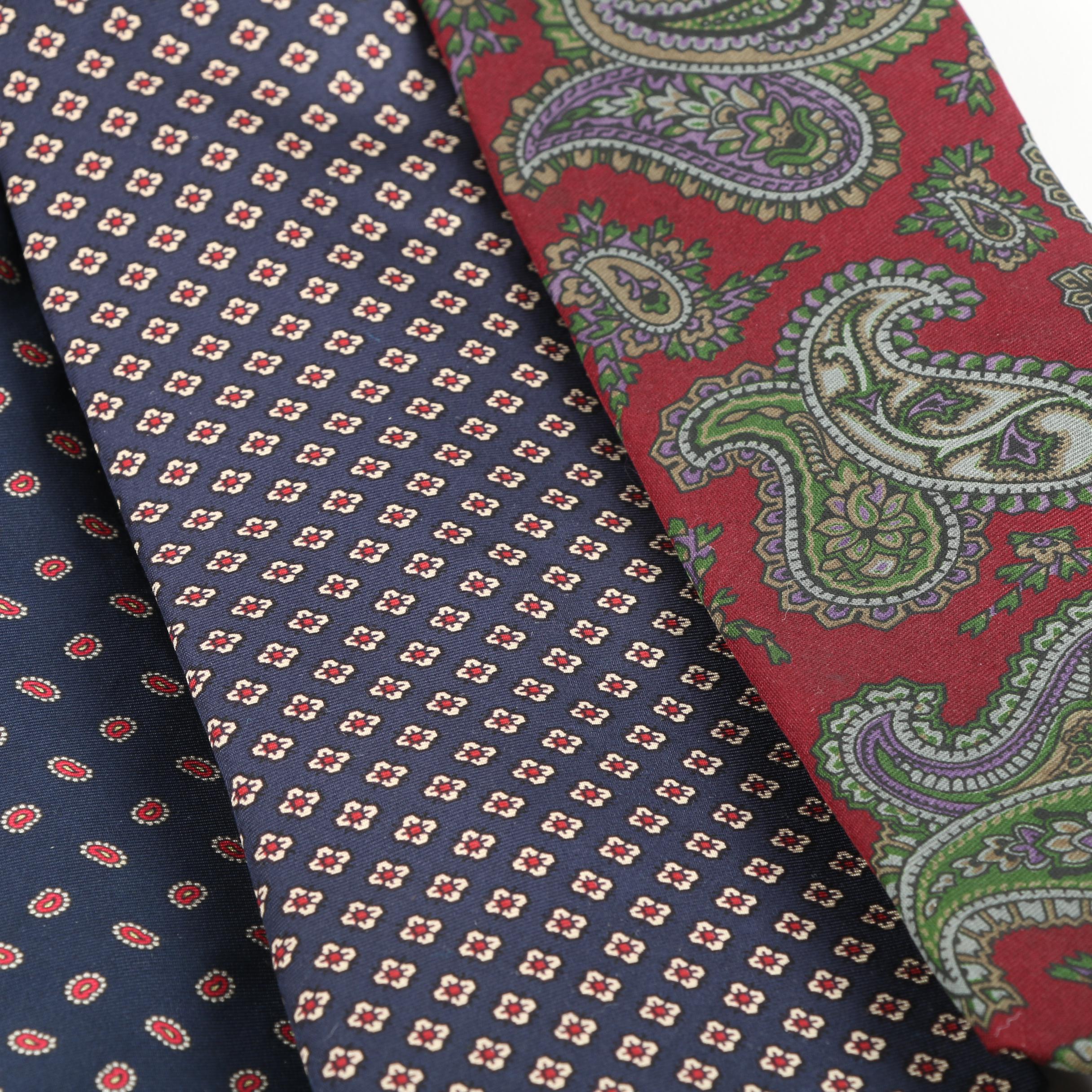Men's Silk Neckties Including Lord & Taylor and The Burlington Knot
