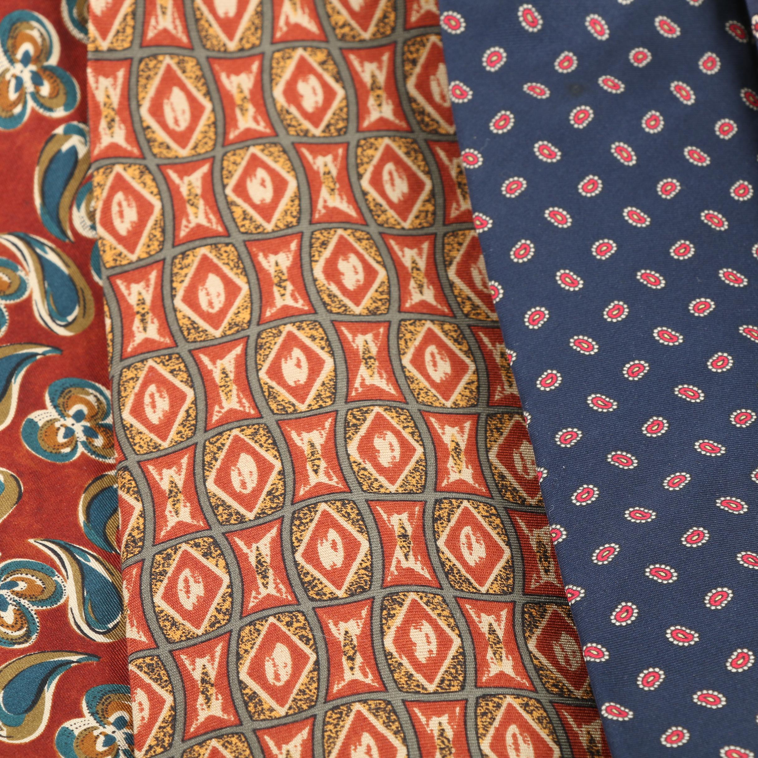 Men's Silk Neckties Including Lord & Taylor and The Burlington Knot