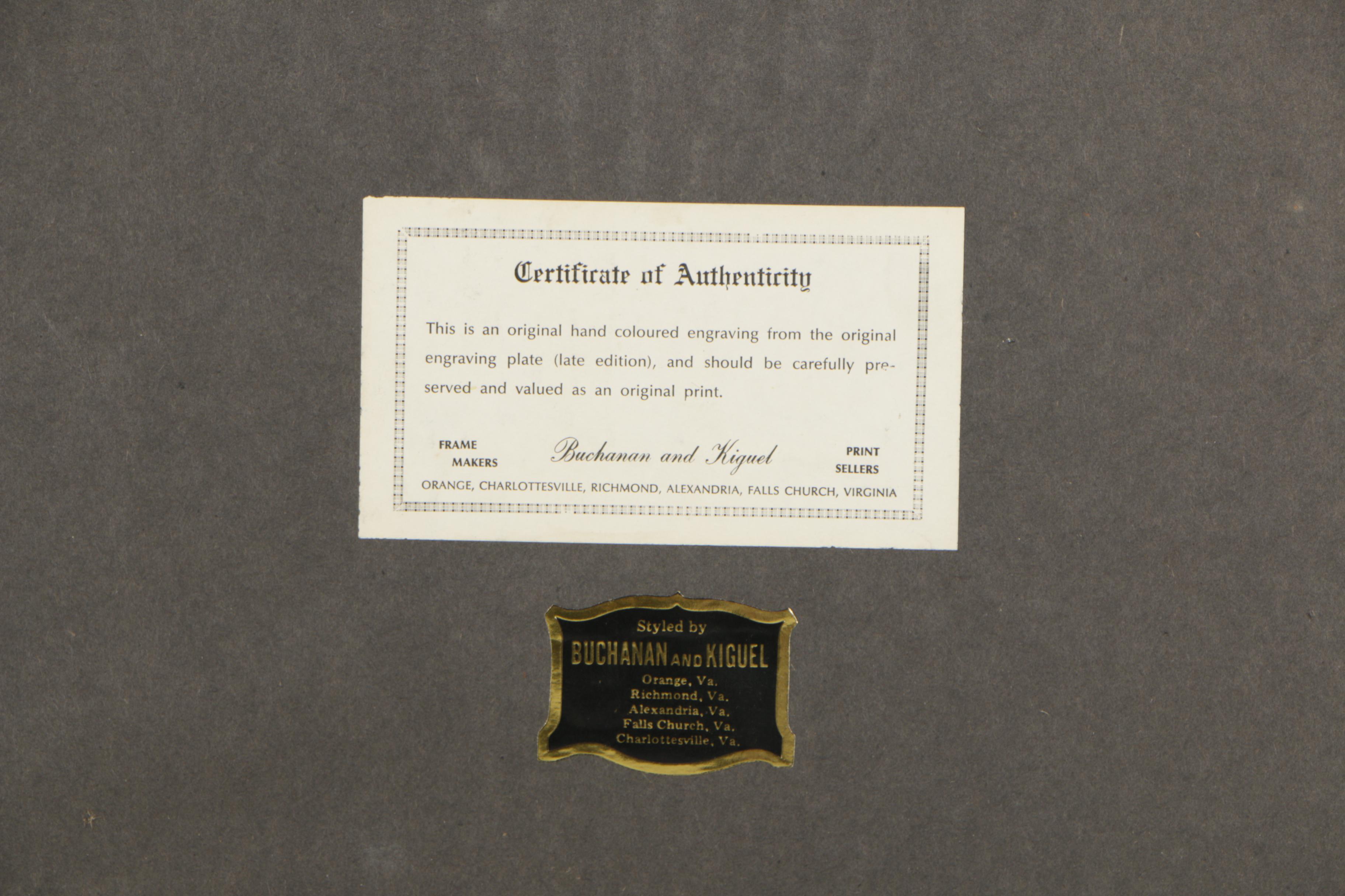 Intaglio Print After J. Rigaud "A View of the Royal Palace of Hampton Court"