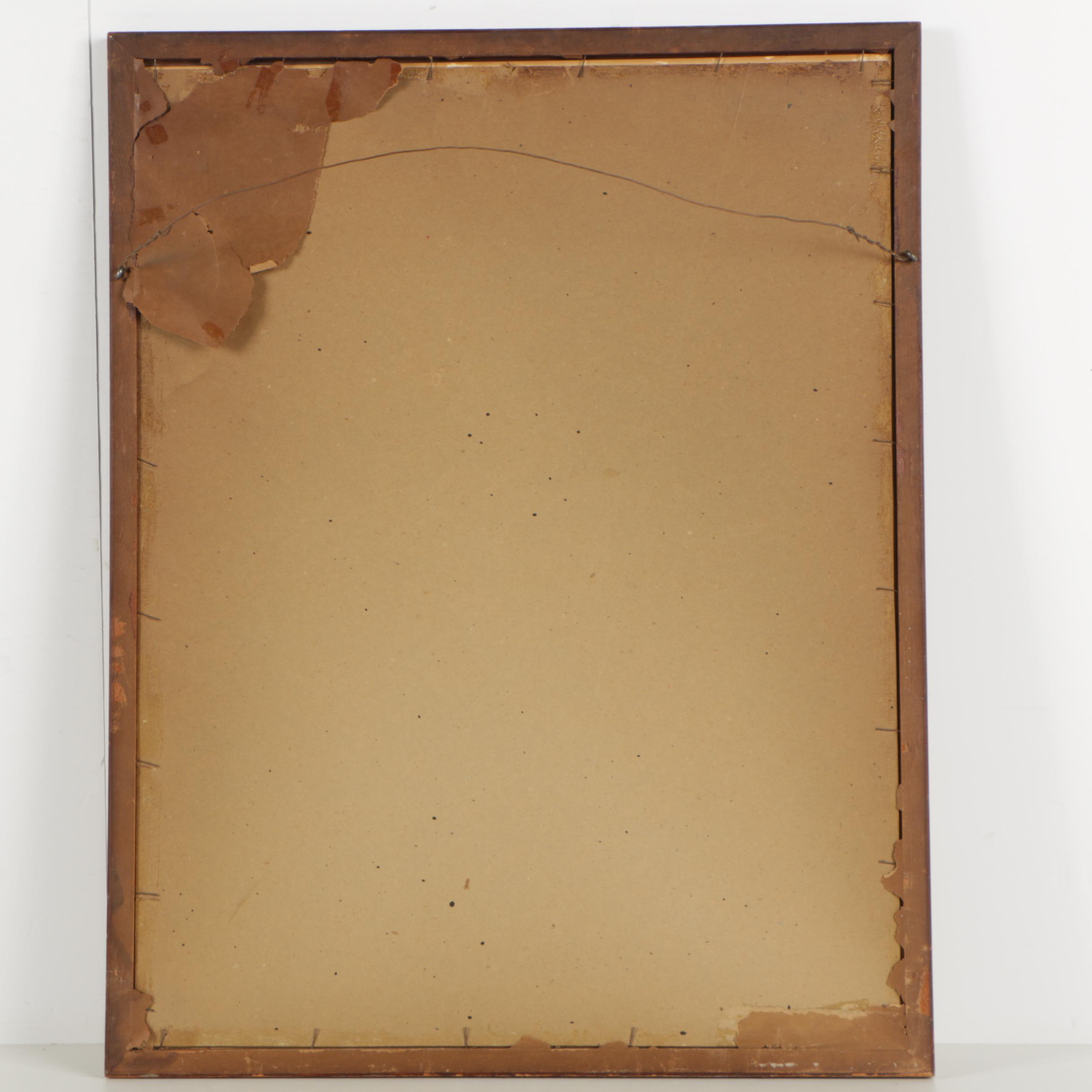 Lewis Rubenstein Circa 1938 Color Lithograph "Foundry"