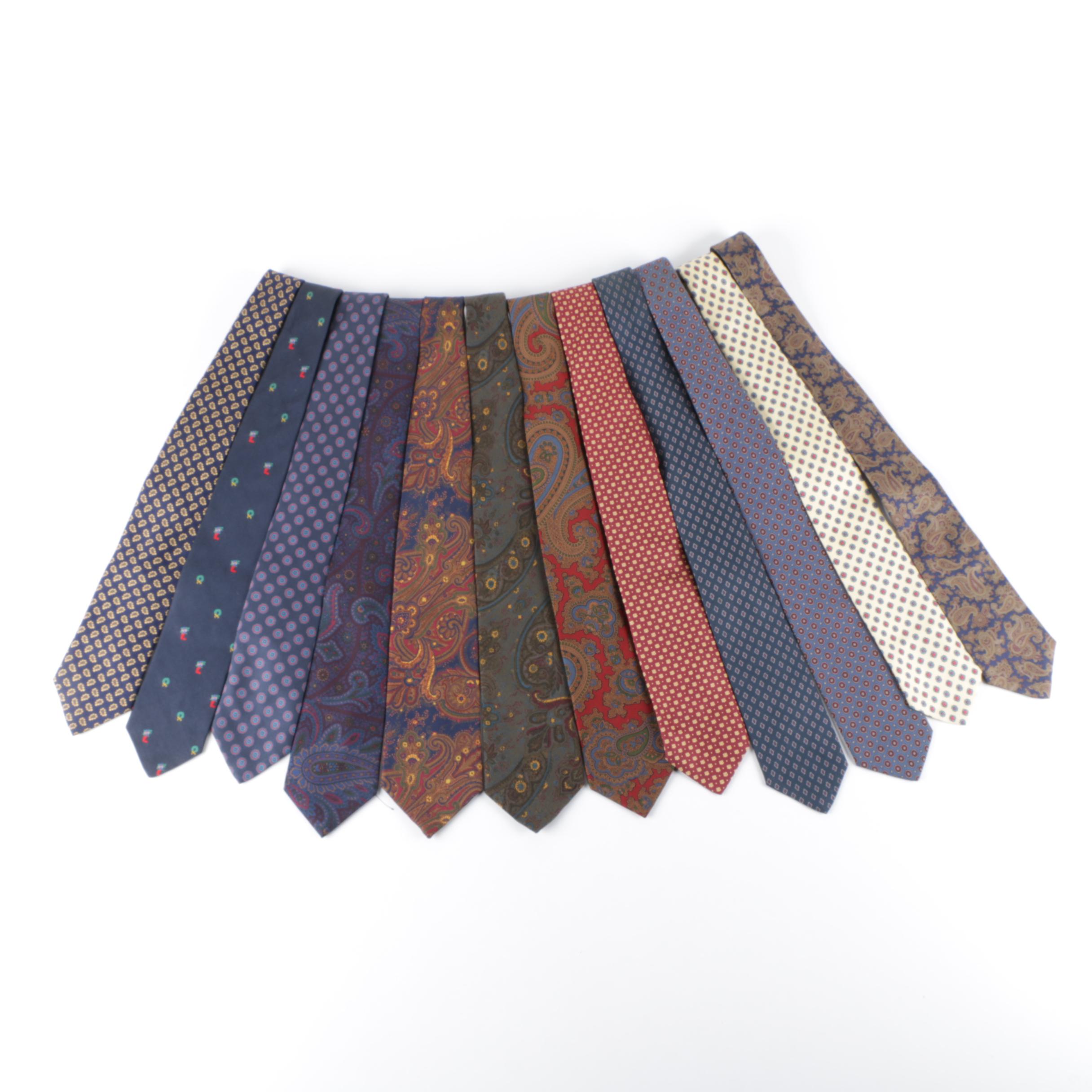 Men's Silk Neckties Featuring Brooks Brothers and The Burlington Knot
