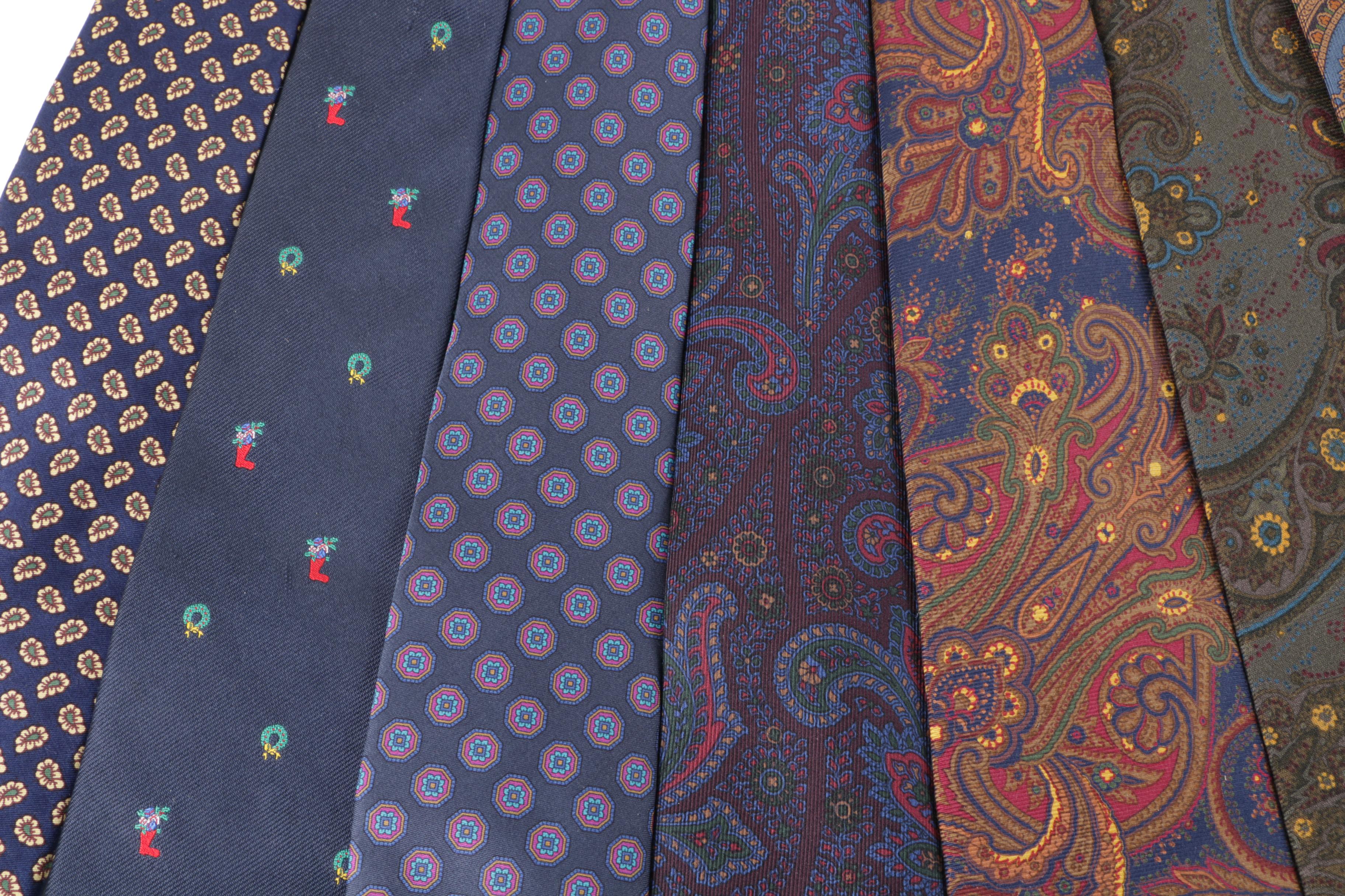 Men's Silk Neckties Featuring Brooks Brothers and The Burlington Knot