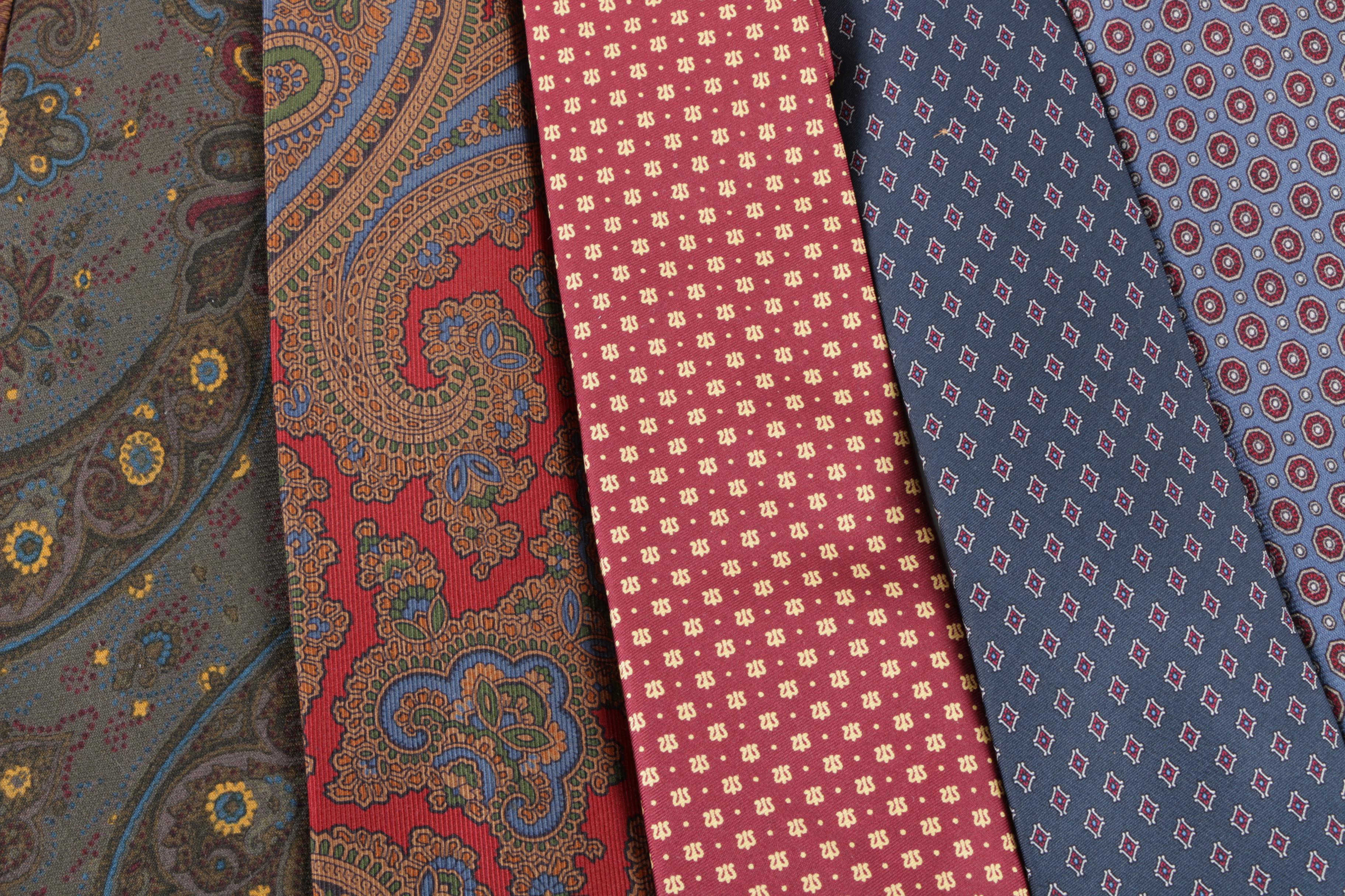 Men's Silk Neckties Featuring Brooks Brothers and The Burlington Knot