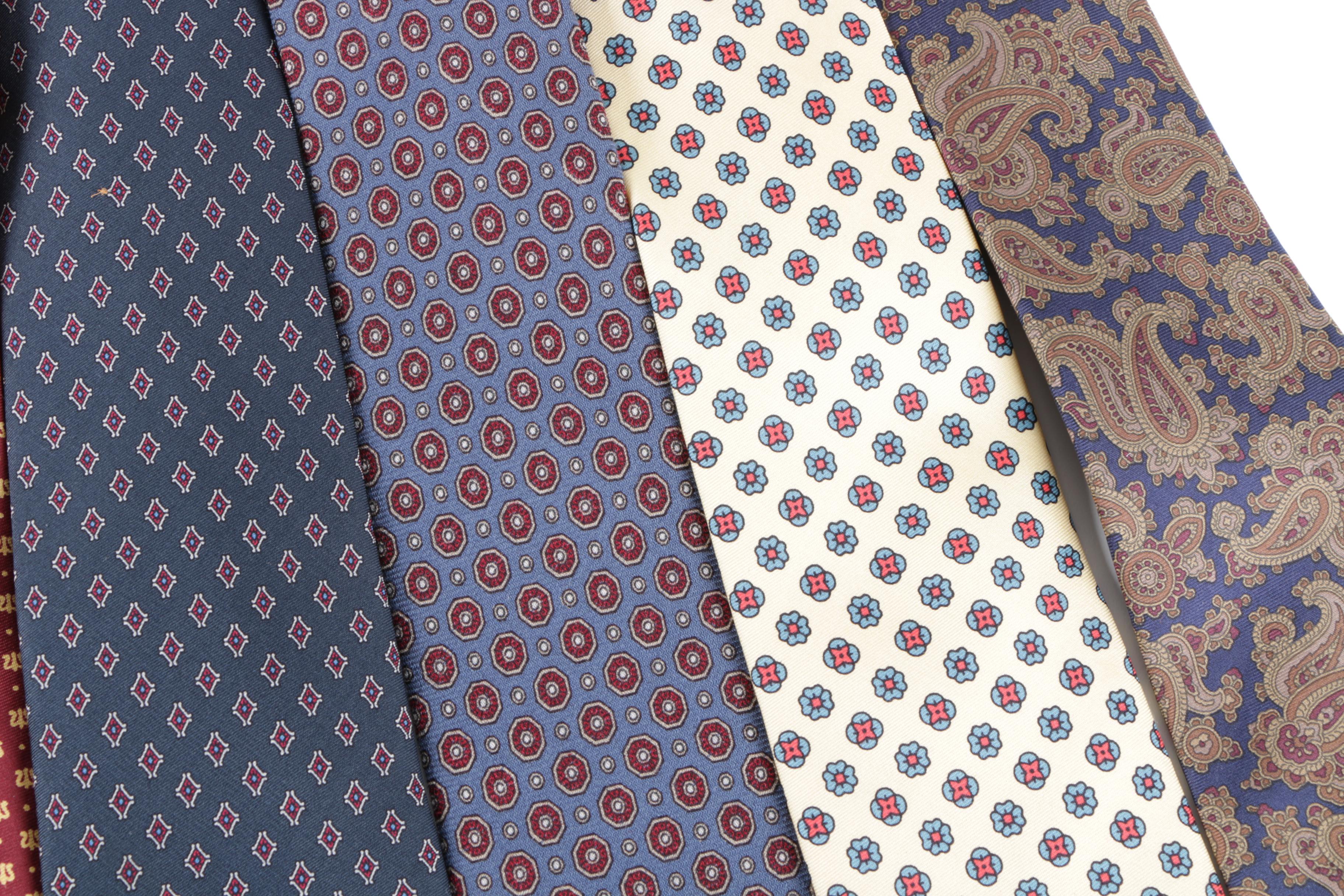 Men's Silk Neckties Featuring Brooks Brothers and The Burlington Knot