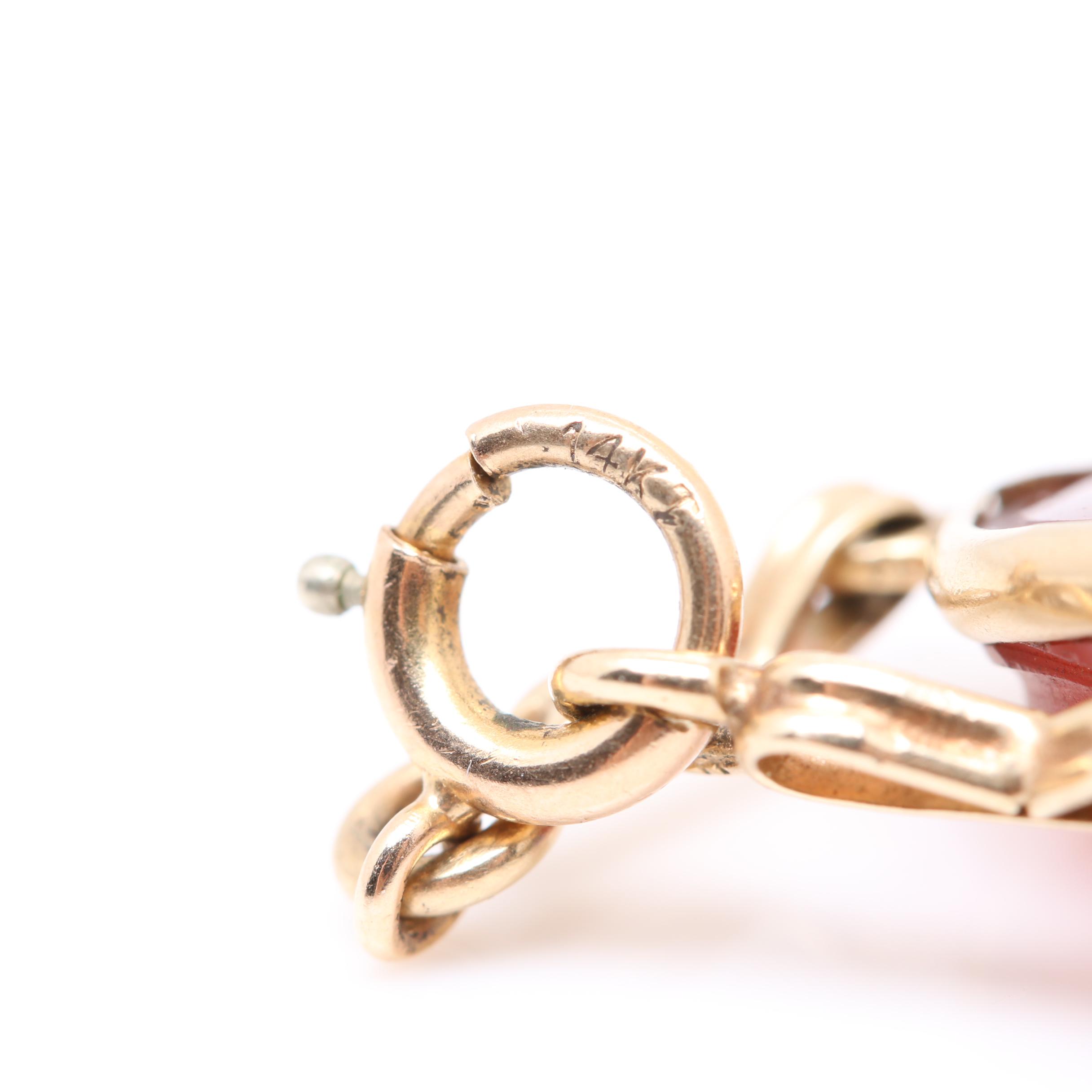 14K Yellow Gold Multi-Gemstone Carved Scarab Motif Bracelet