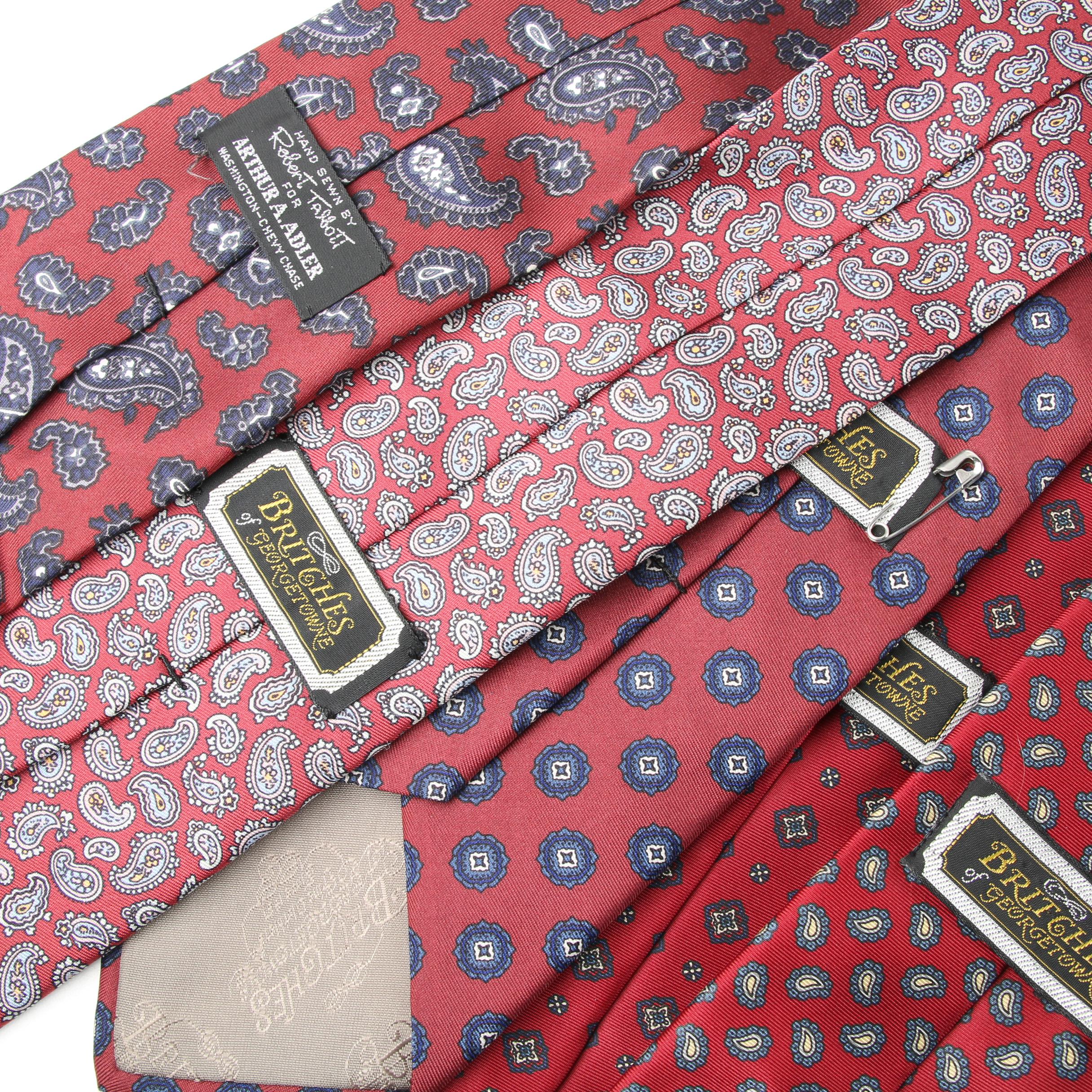 Men's Neckties Including Brooks Brothers, Britches of Georgetowne and Vintage
