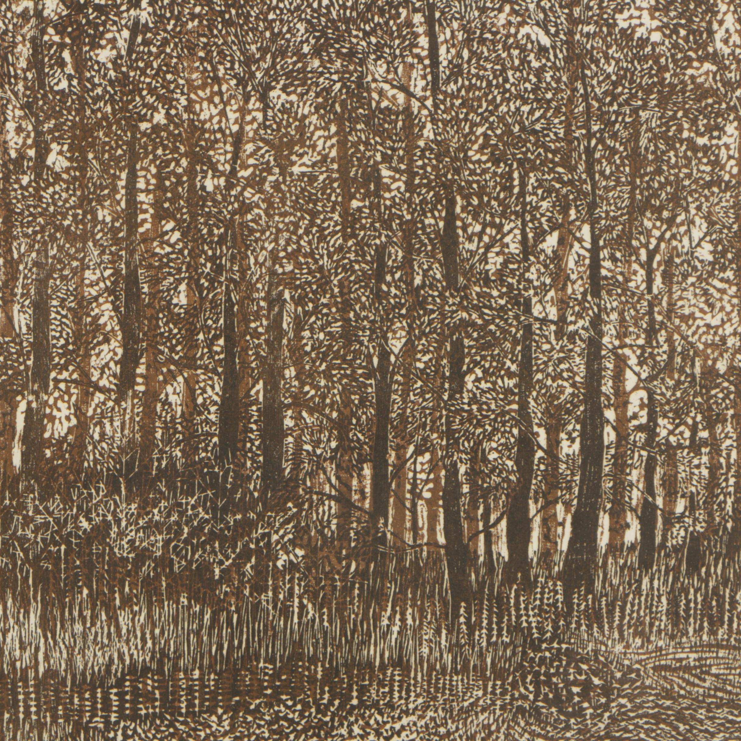 Lucy Kerewsky 1968 Artist's Proof Etching "Woods"