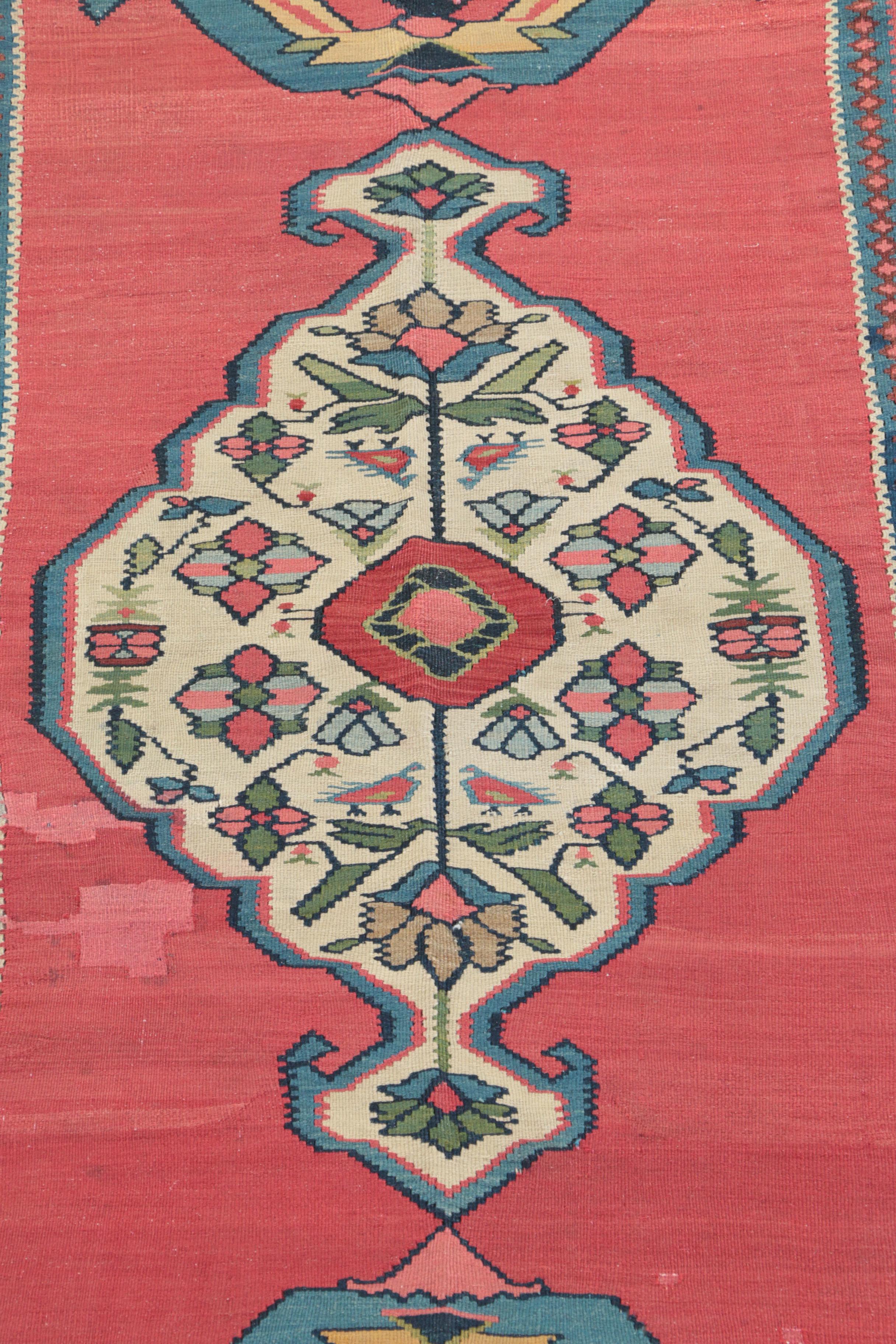 Handwoven Anatolian Wool Kilim Runner