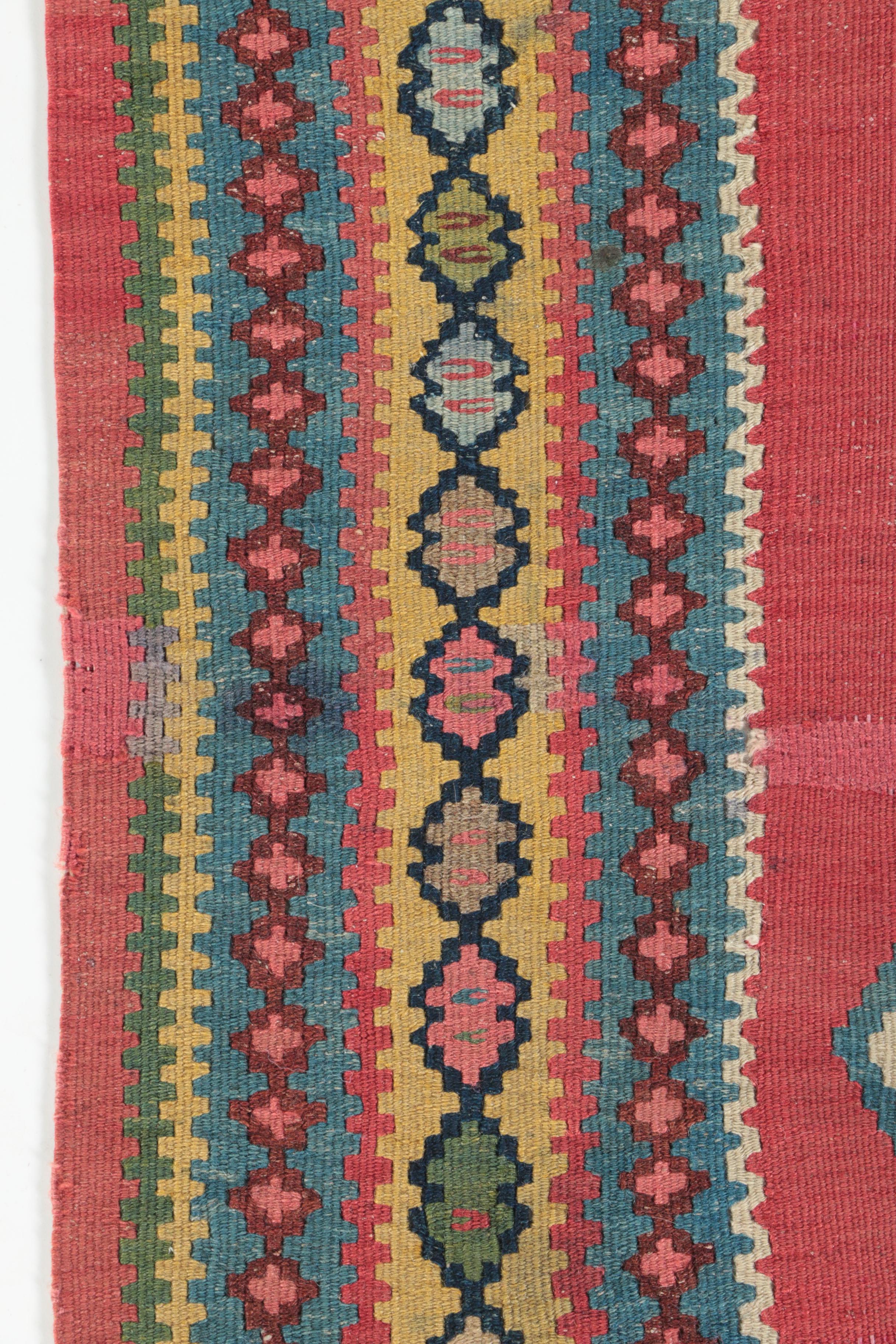 Handwoven Anatolian Wool Kilim Runner