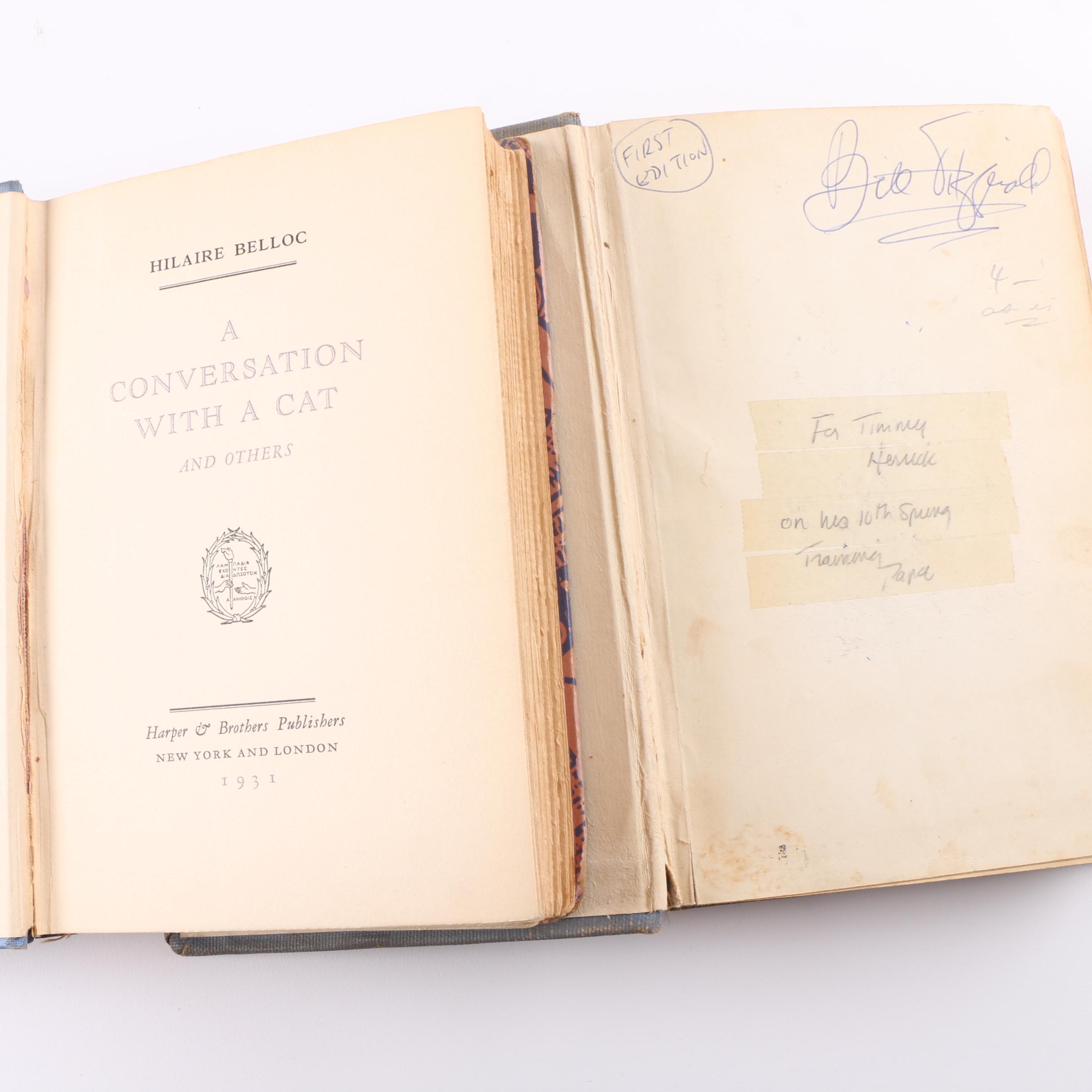 Hardcover Books Including "World Series" by John R. Tunis