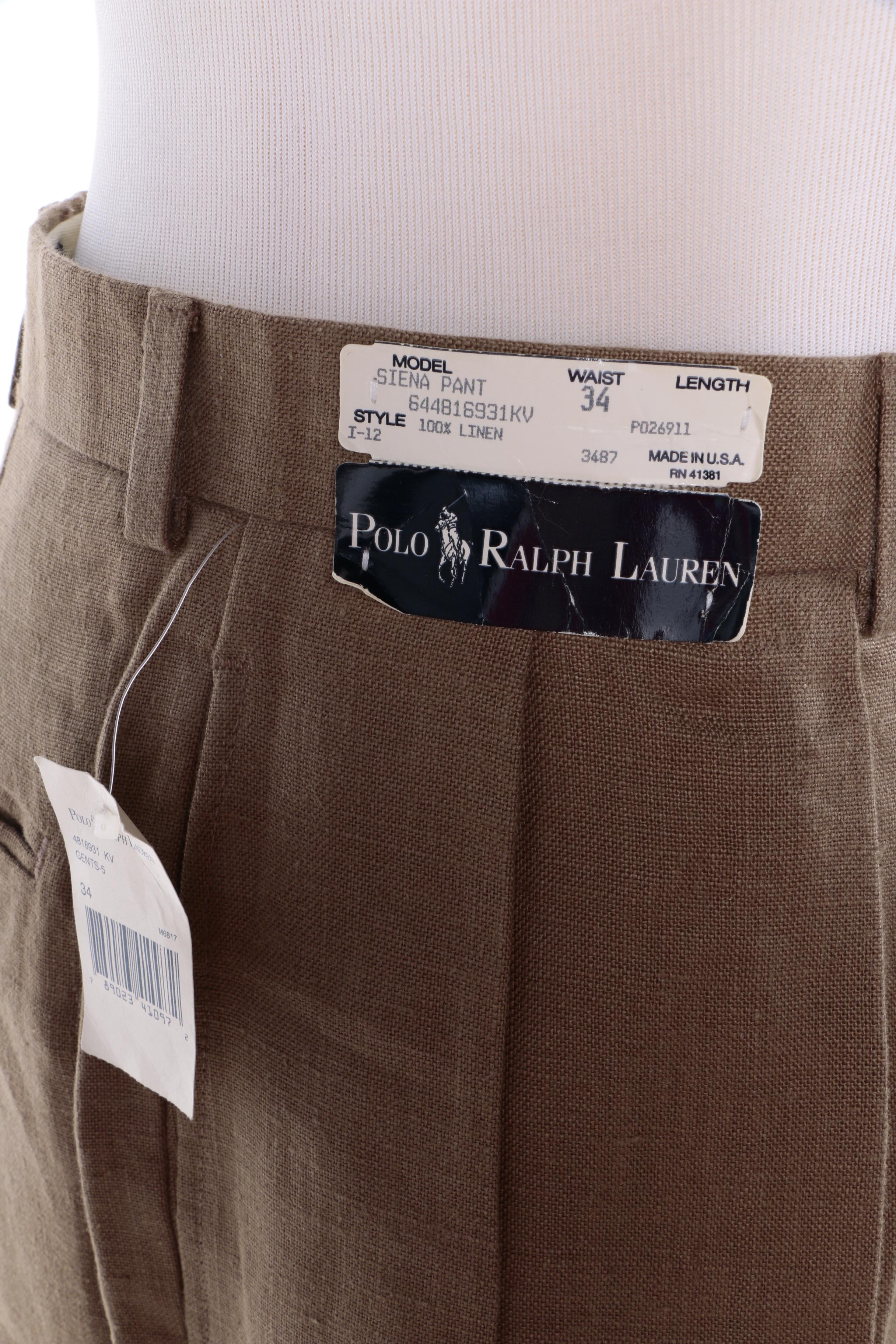Men's Polo by Ralph Lauren Siena Linen Pants