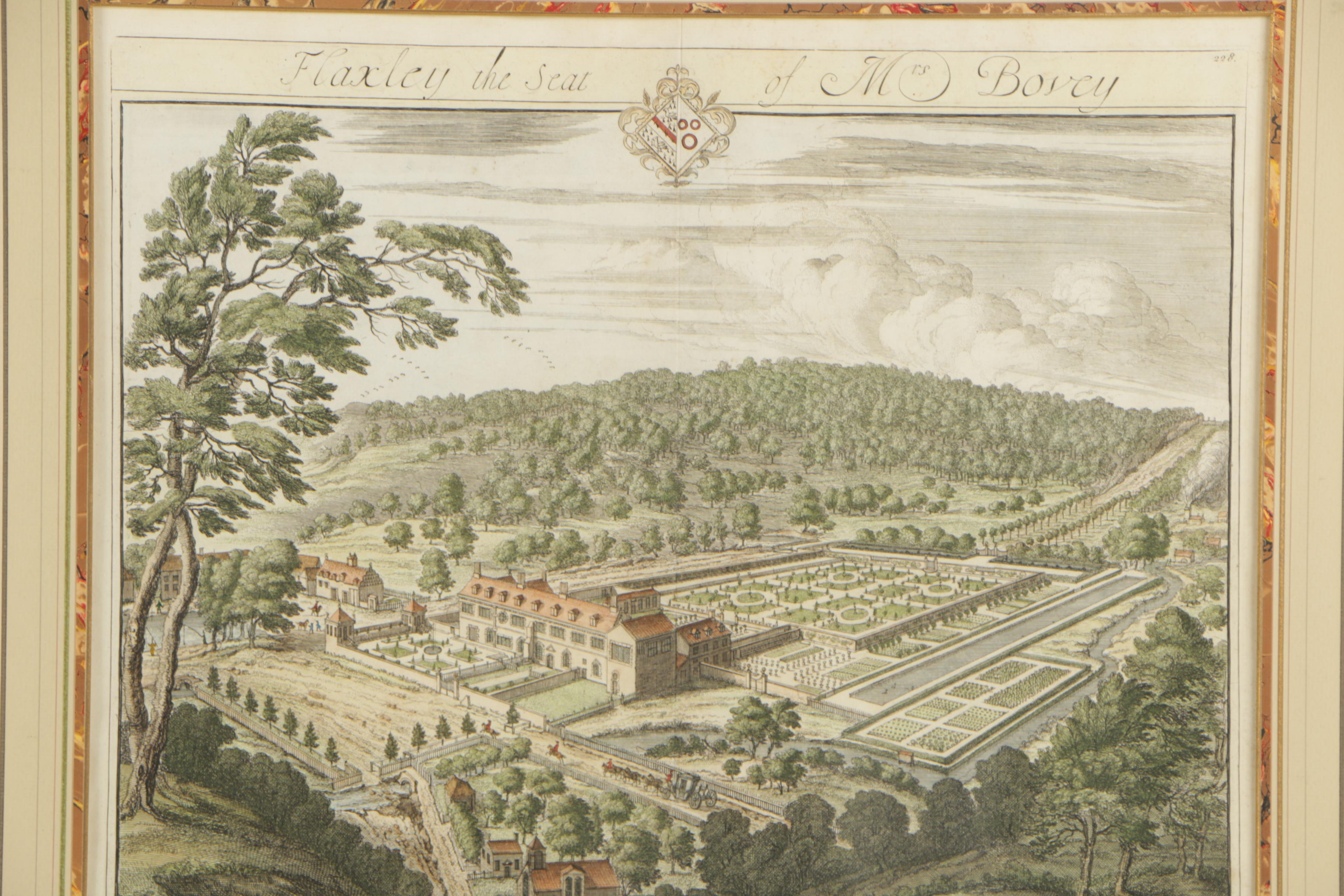 Jan Kip Engraving of "Flaxley the Seat of Mrs. Bovey"