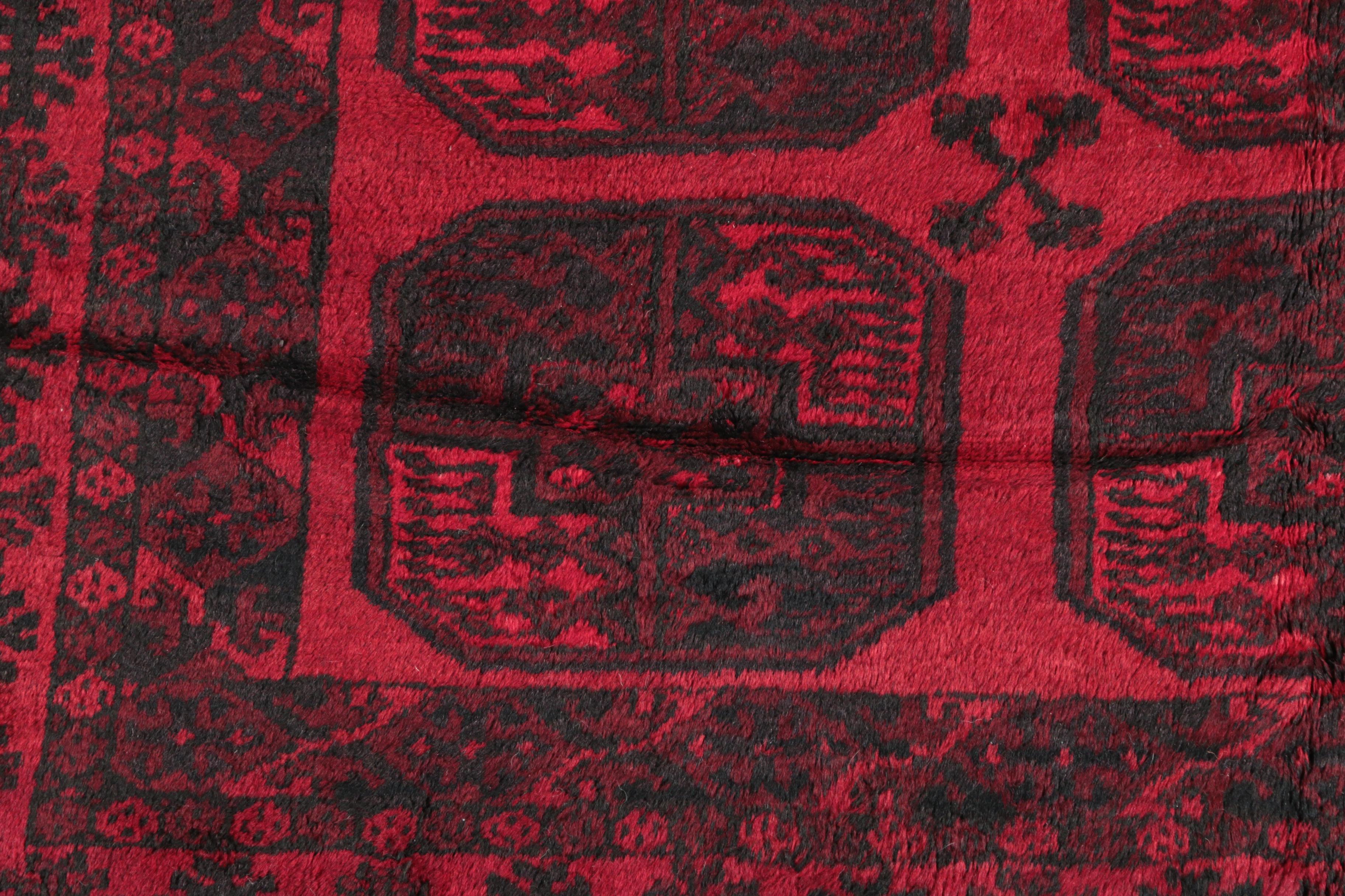 Hand-Knotted Turkmen Ersari Bohkara Style Wool Area Rug