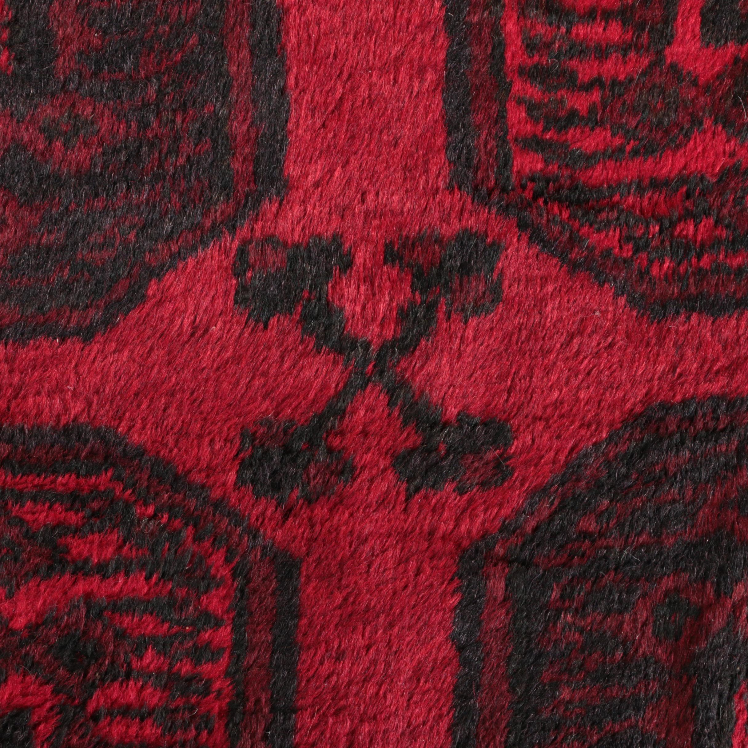 Hand-Knotted Turkmen Ersari Bohkara Style Wool Area Rug