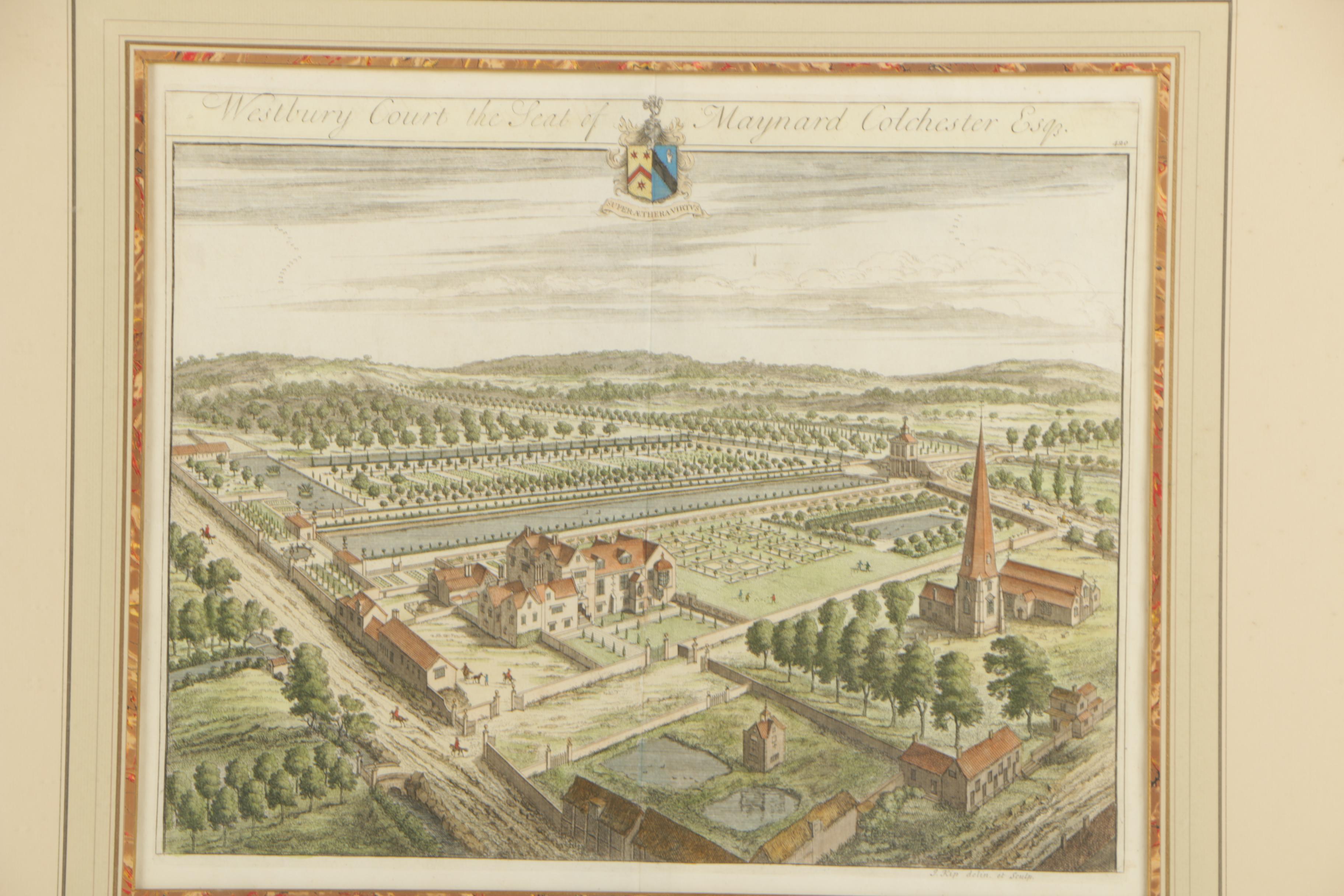 Jan Kip Engraving "Westbury Court the Seat of Maynard Colchester Esq"