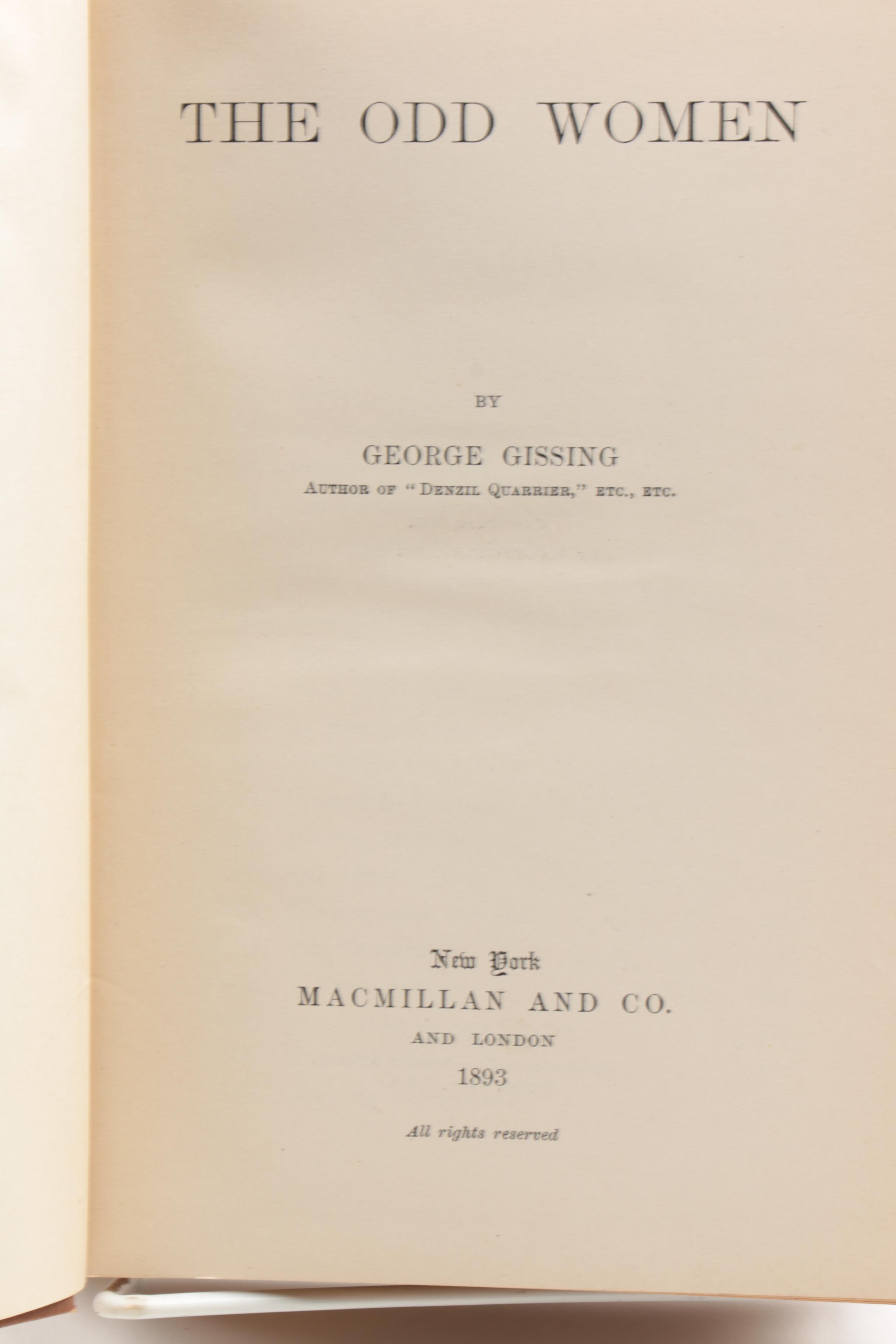 Vintage George Gissing and Willa Cather Novels