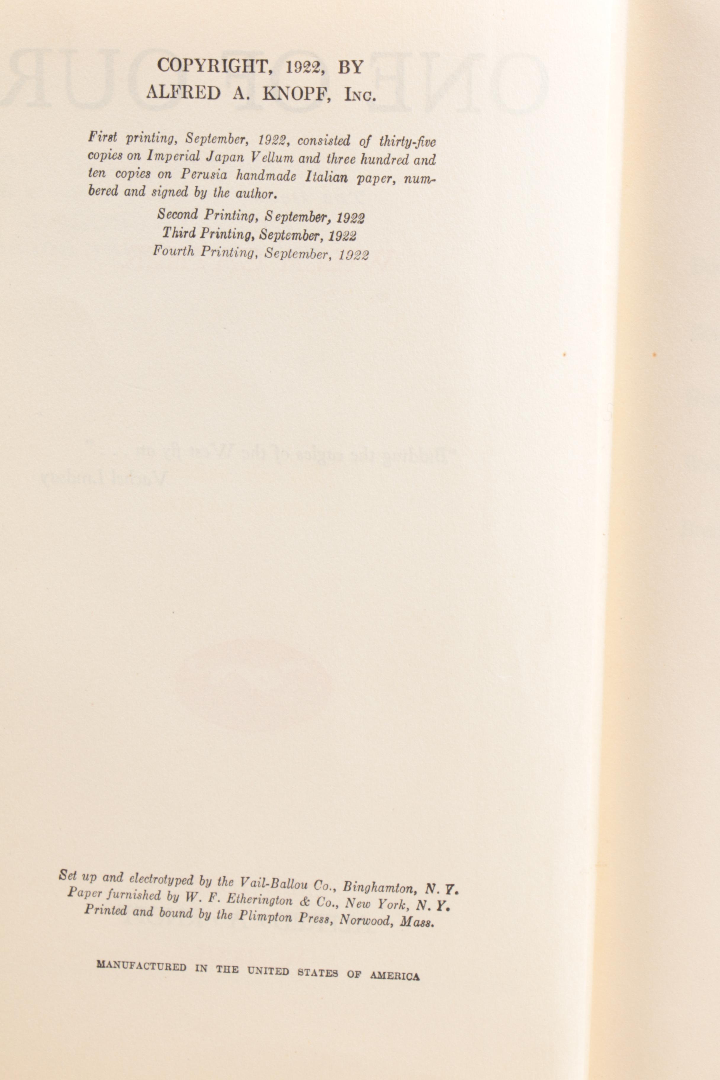 Vintage George Gissing and Willa Cather Novels
