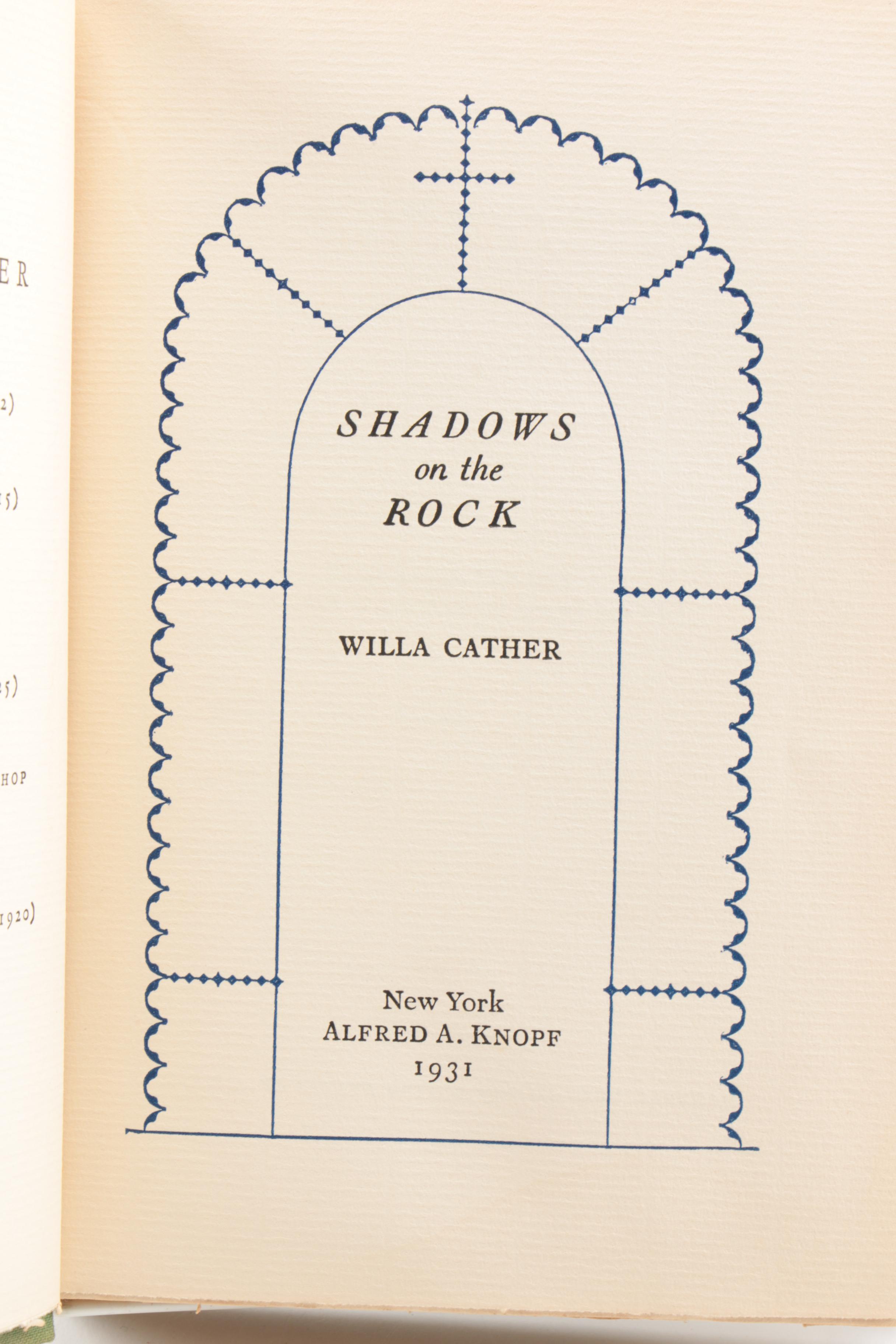 Vintage George Gissing and Willa Cather Novels