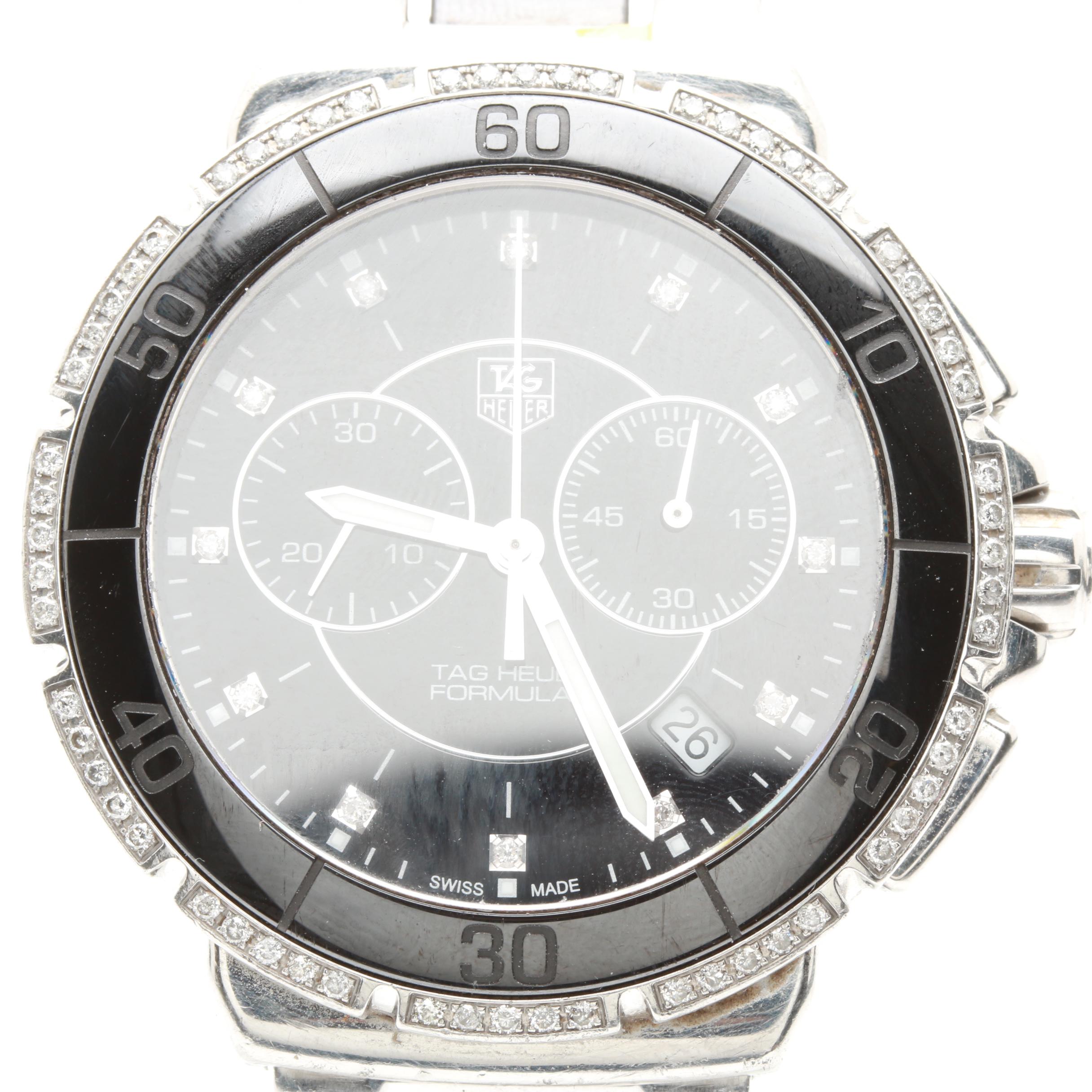 TAG Heuer Stainless and Ceramic Diamond Watch