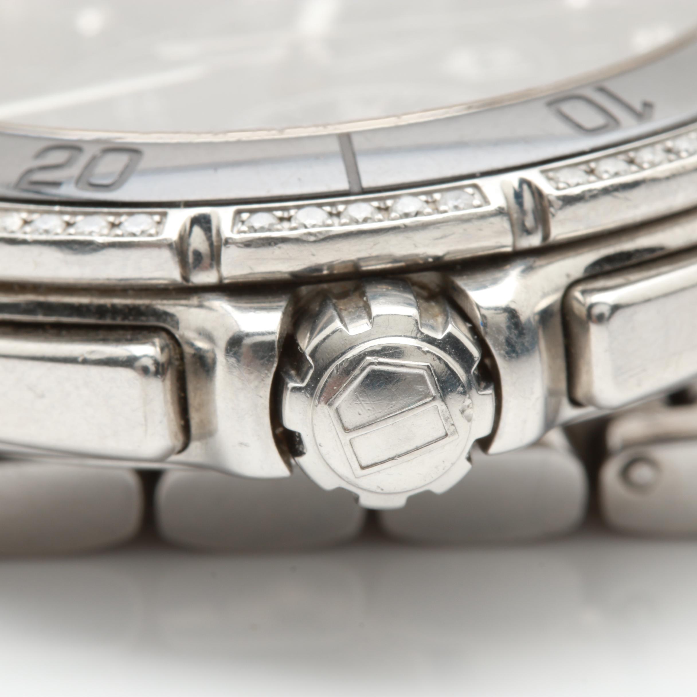 TAG Heuer Stainless and Ceramic Diamond Watch