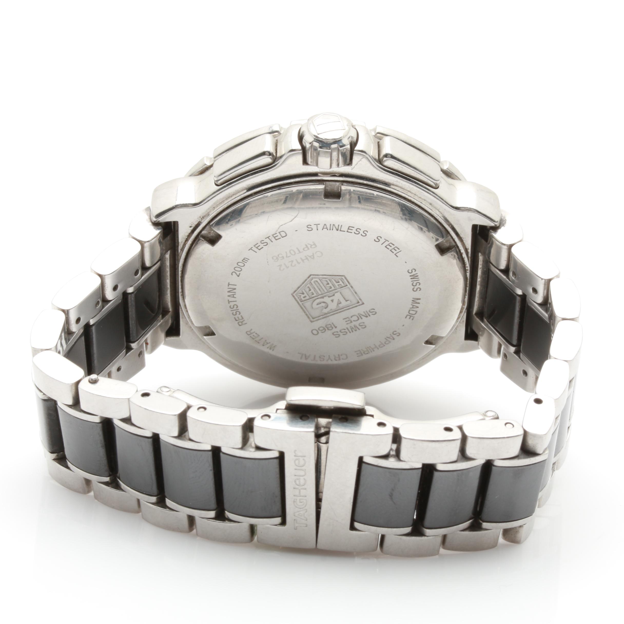 TAG Heuer Stainless and Ceramic Diamond Watch