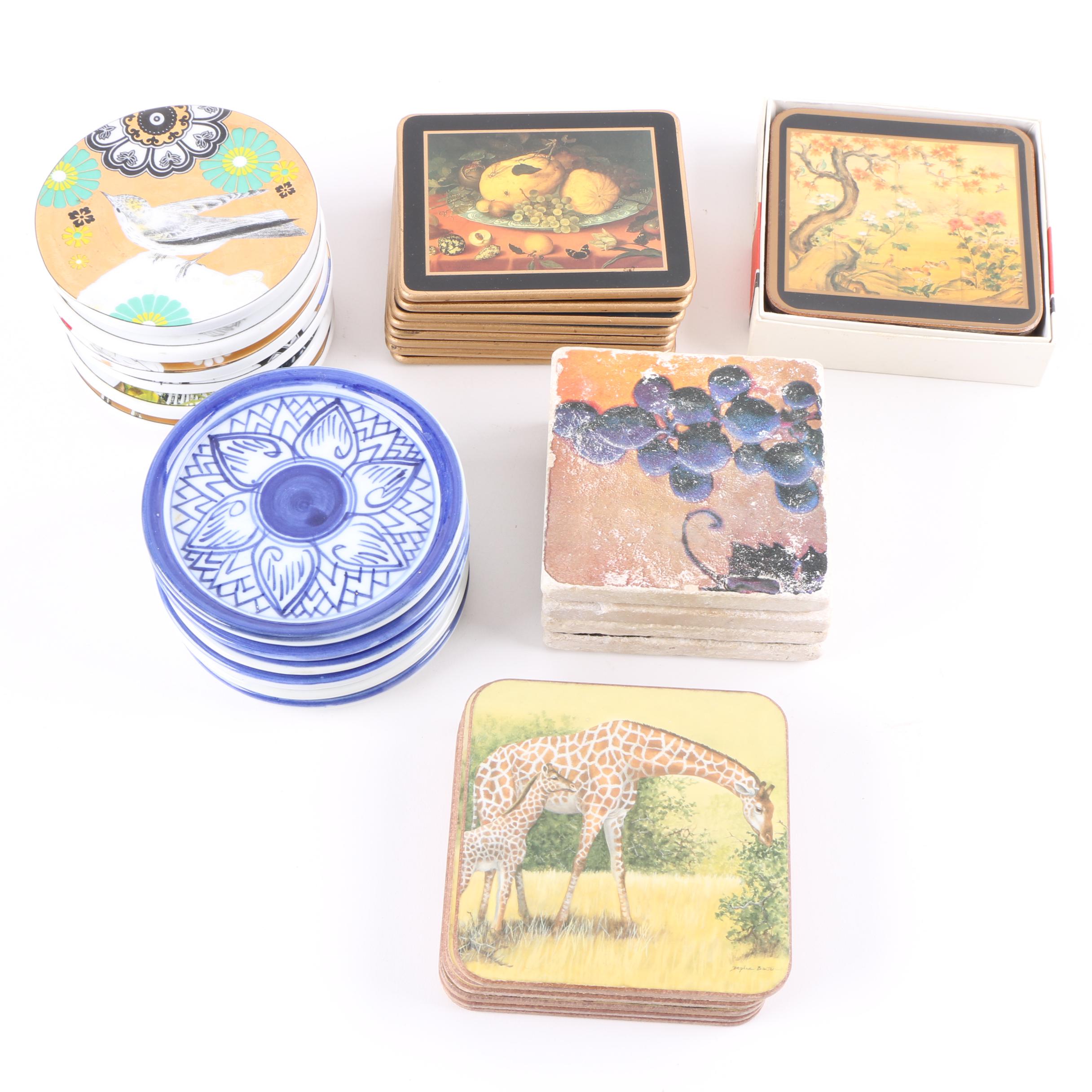 Collection of Coasters Including Pimpernel and Faience