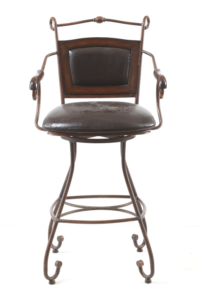 Contemporary Metal Swivel Bar Stools