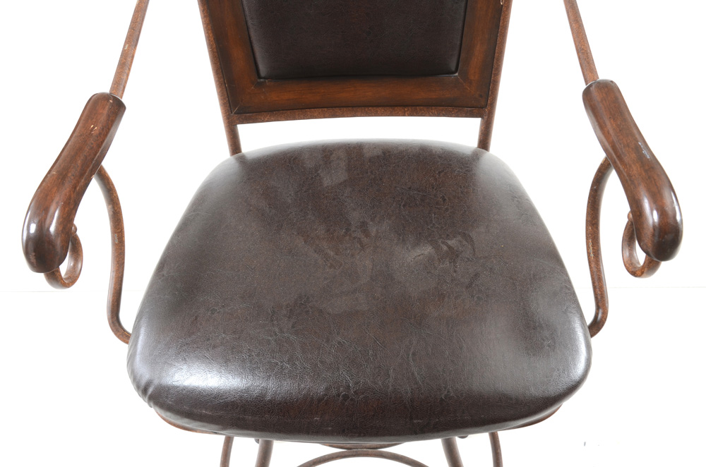 Contemporary Metal Swivel Bar Stools