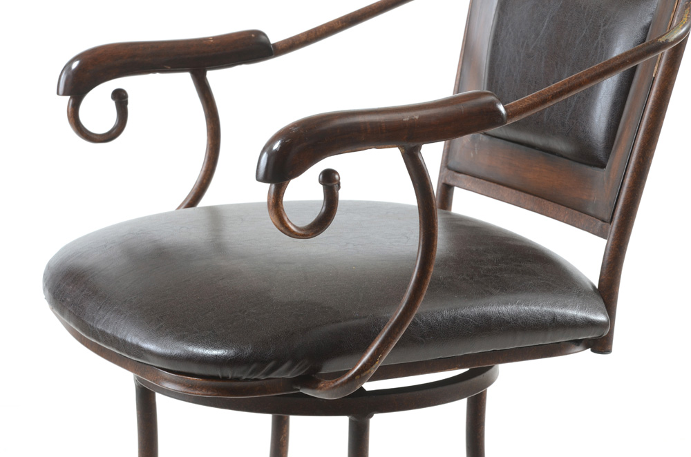 Contemporary Metal Swivel Bar Stools