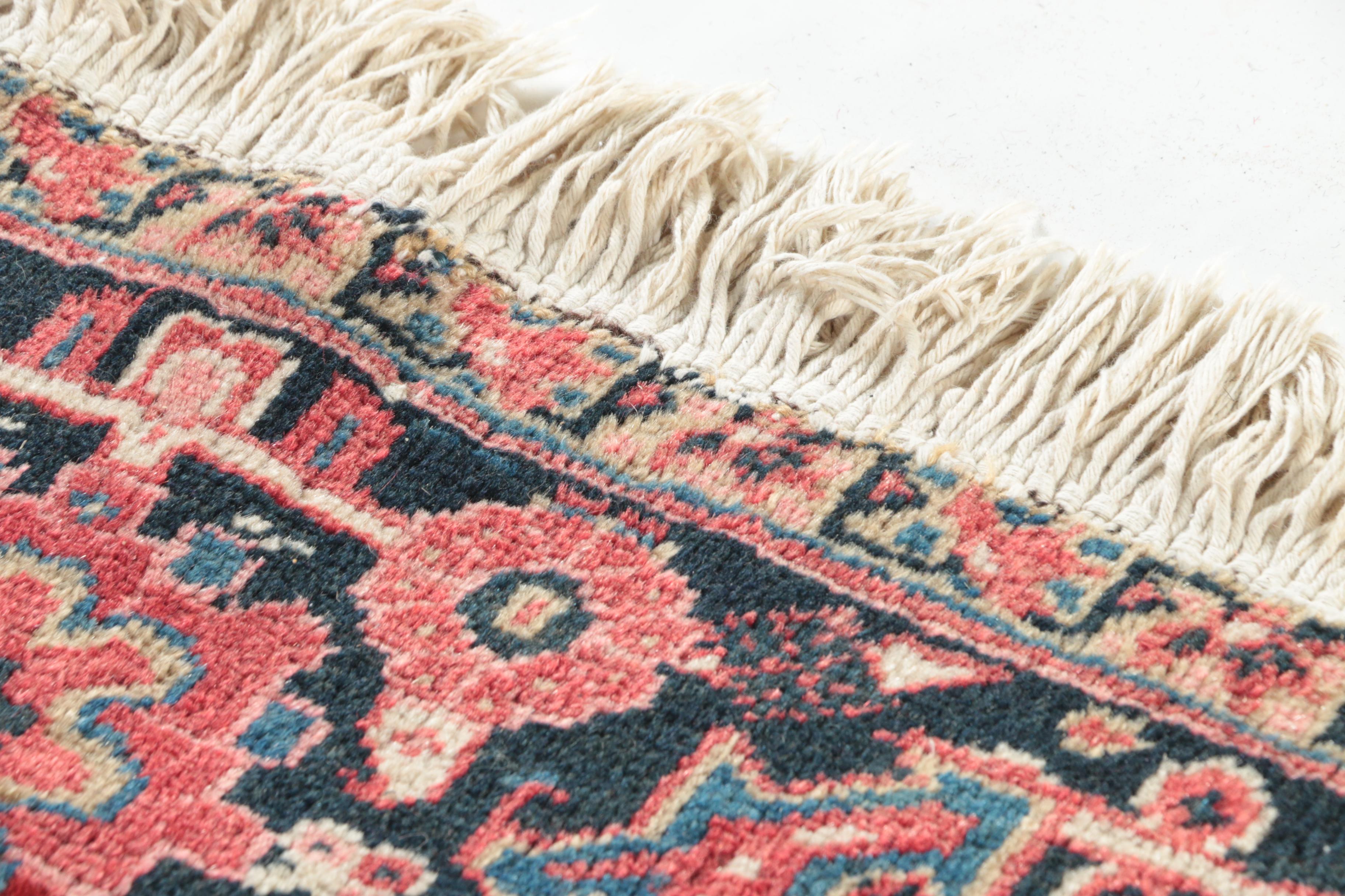 Hand-Knotted Persian Heriz Serapi Wool Room Sized Rug