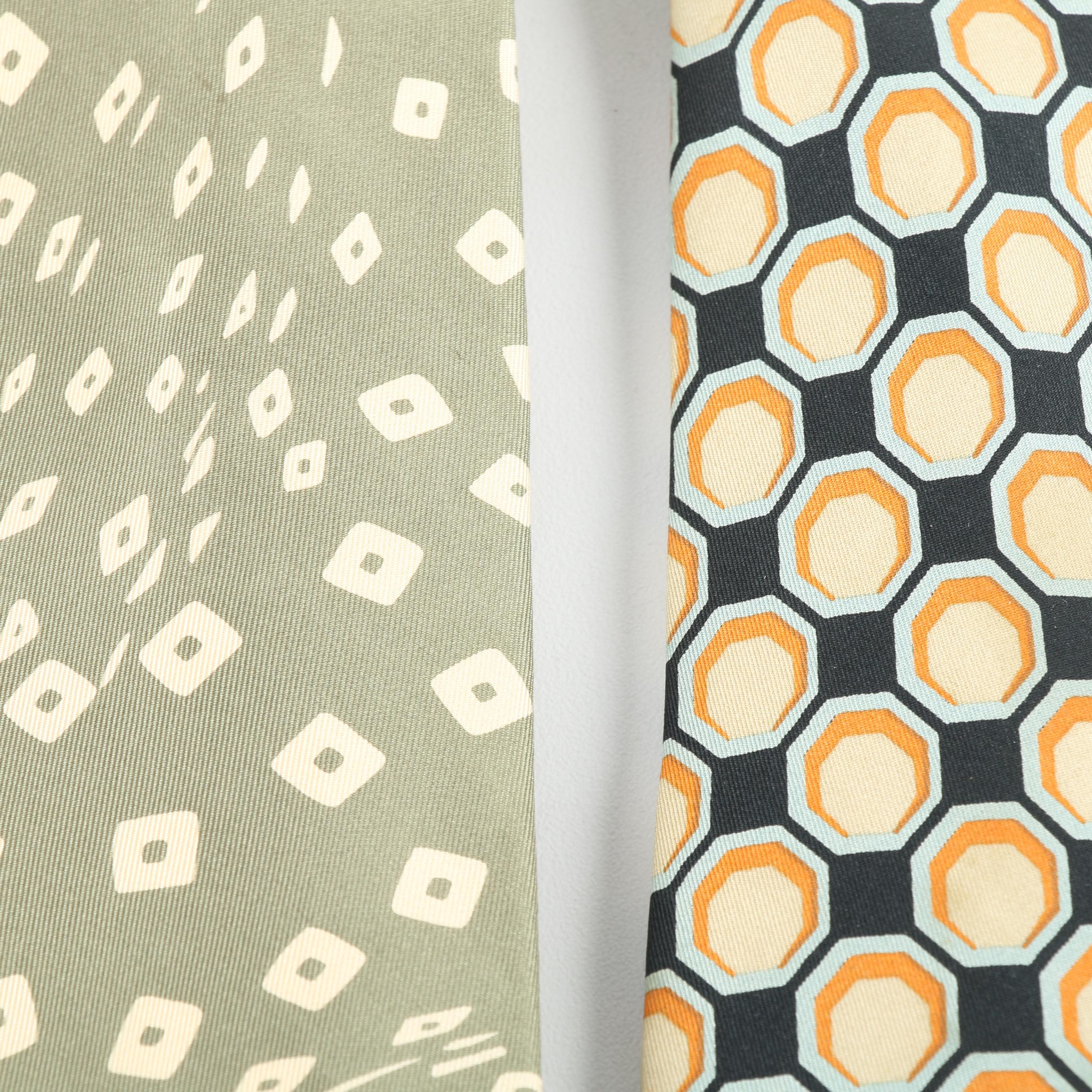 Men's Valentino Cravatte and John Rodd of Paris Silk Neckties