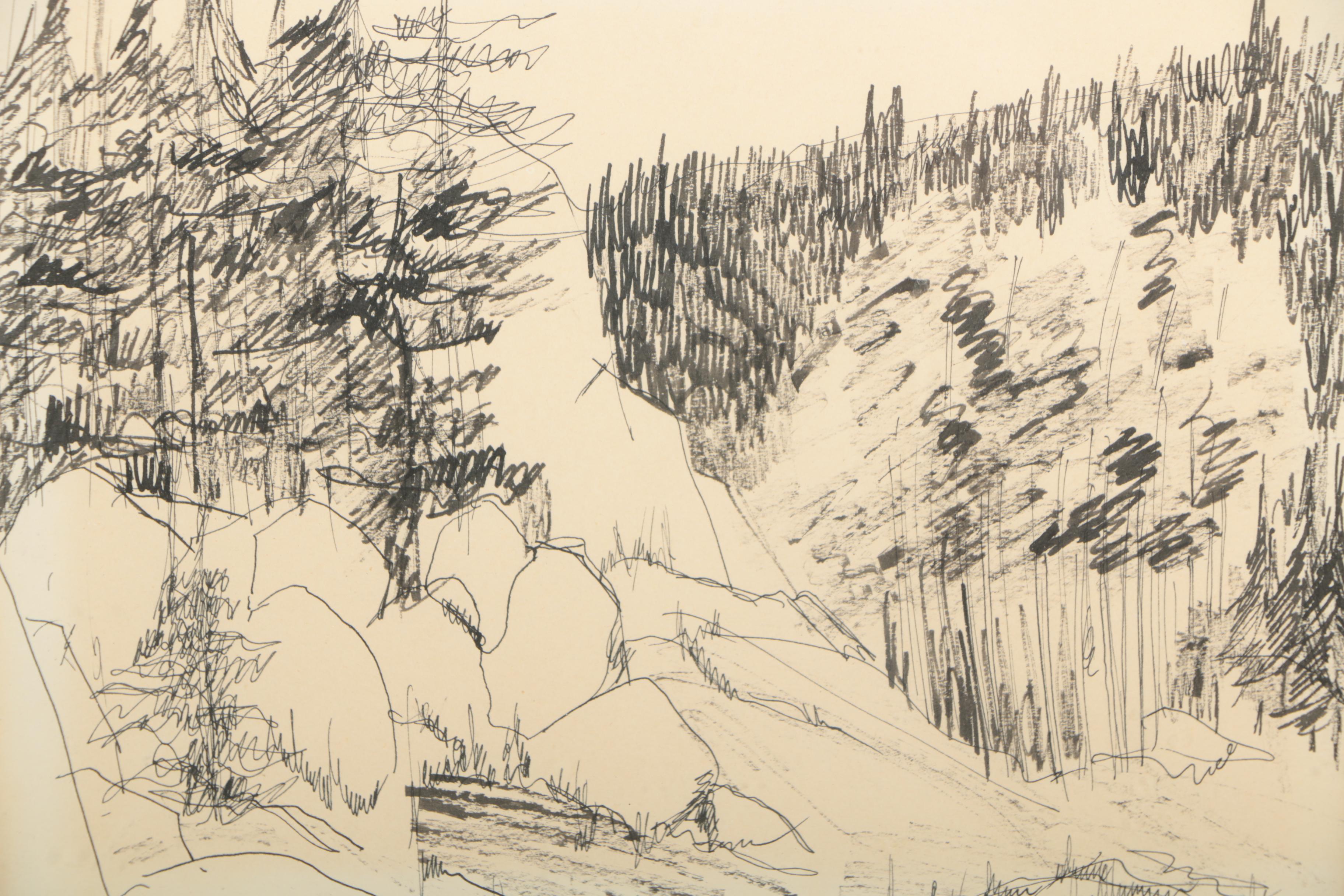 Kady B. F. Ink Drawing