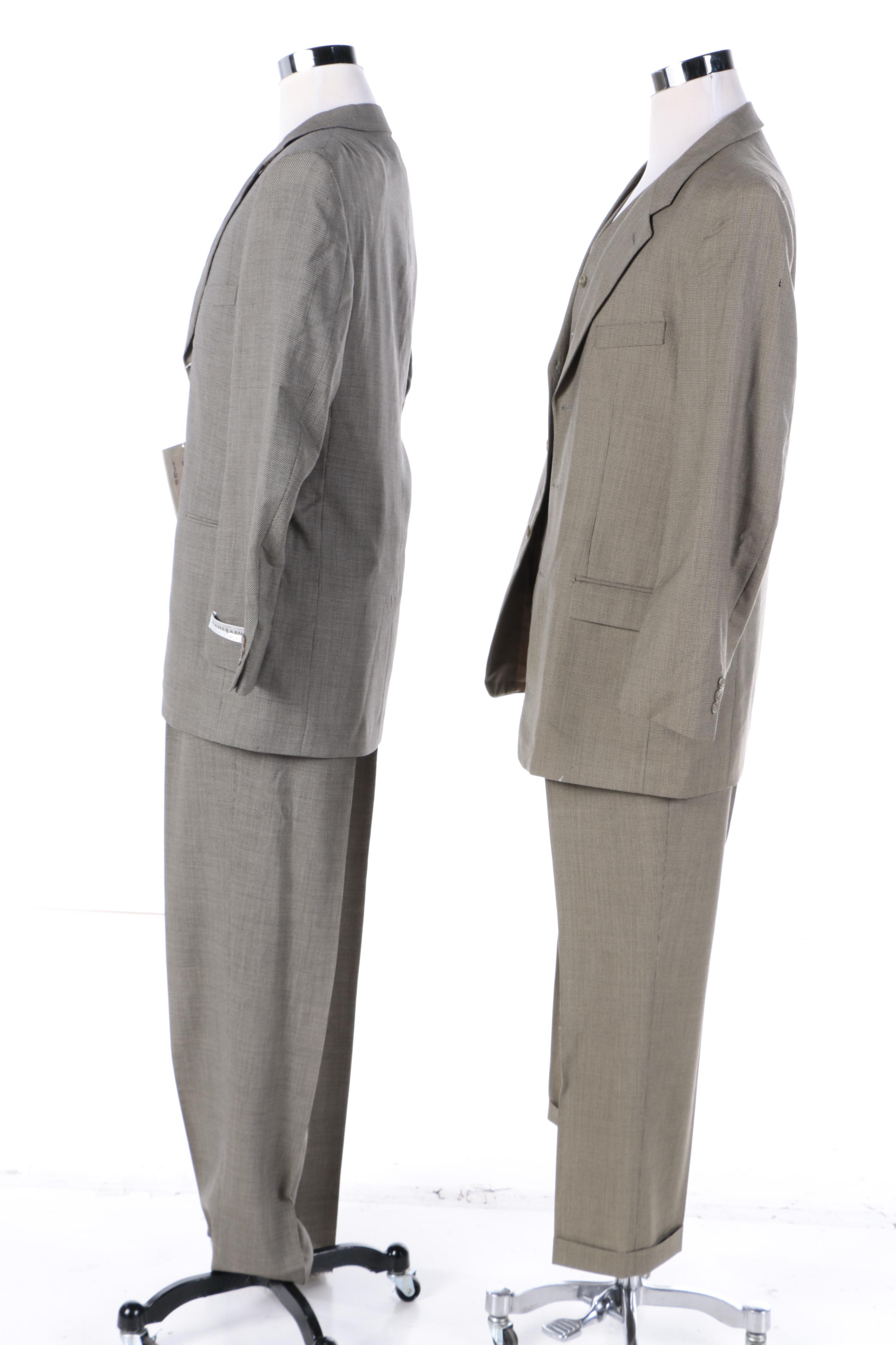 Men's Jhanes Barnes and Mark Shale Wool Tweed Suits