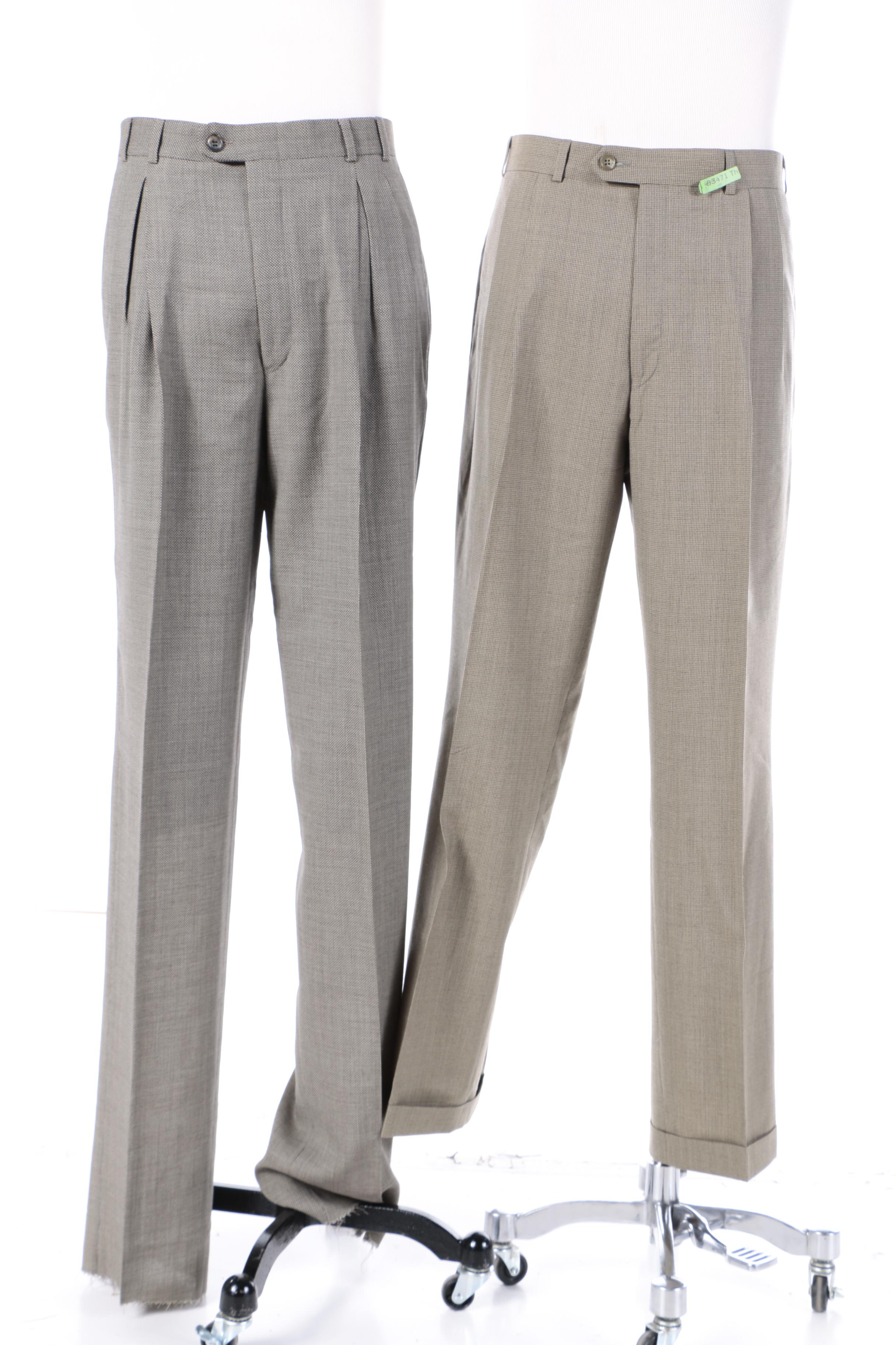 Men's Jhanes Barnes and Mark Shale Wool Tweed Suits